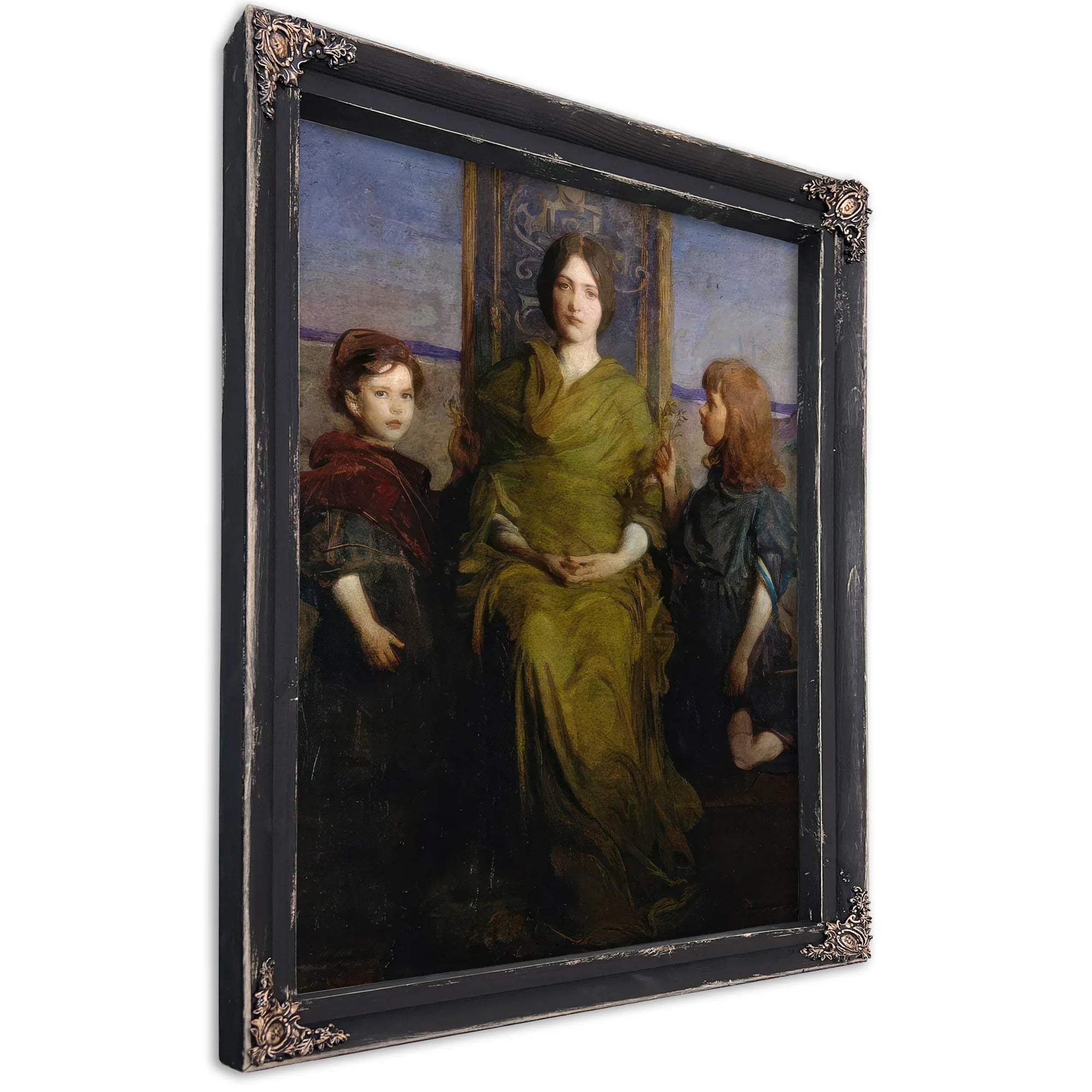 Virgin Enthroned By Abbott Handerson Thayer Fine Art Print