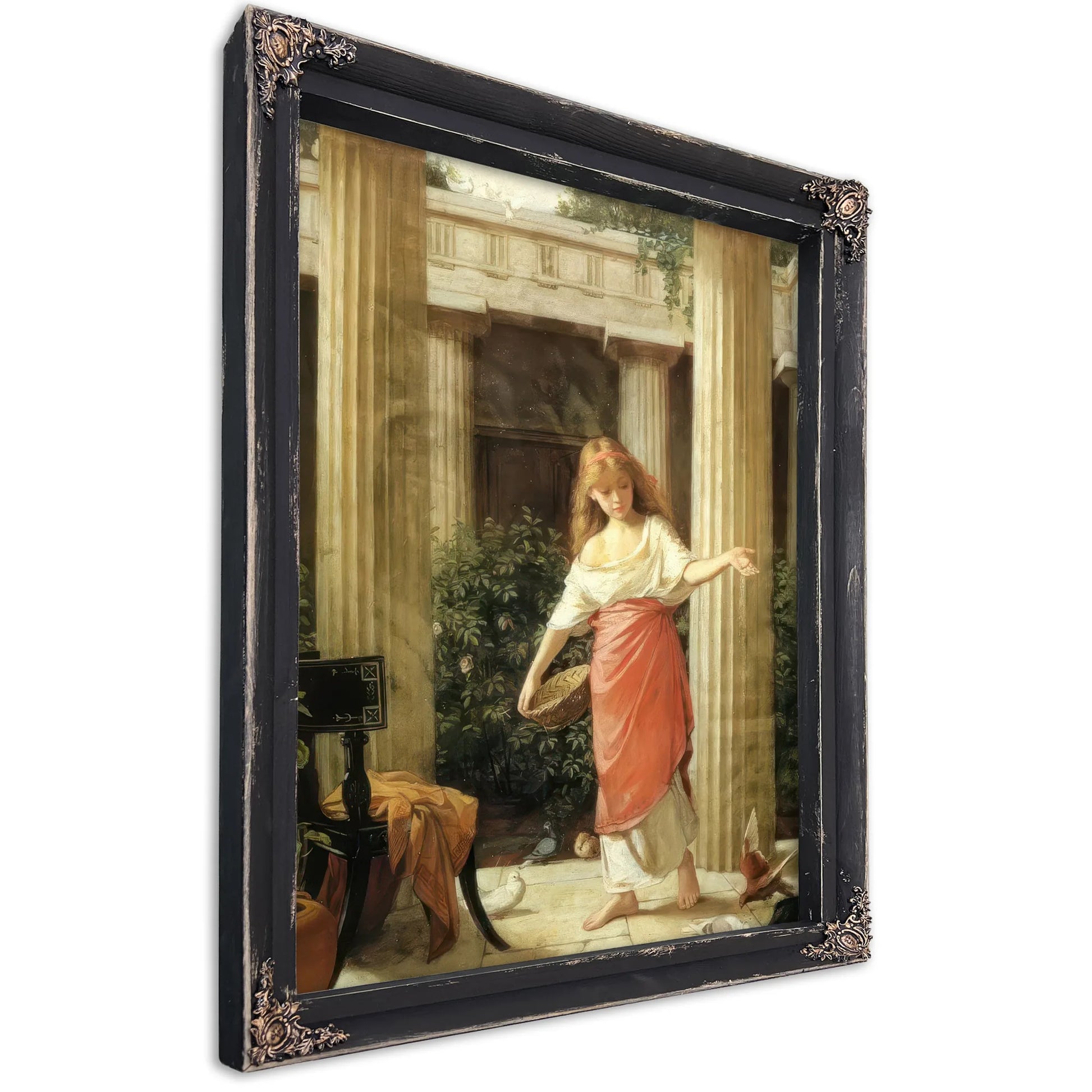 In The Peristyle By John Waterhouse Fine Art Print
