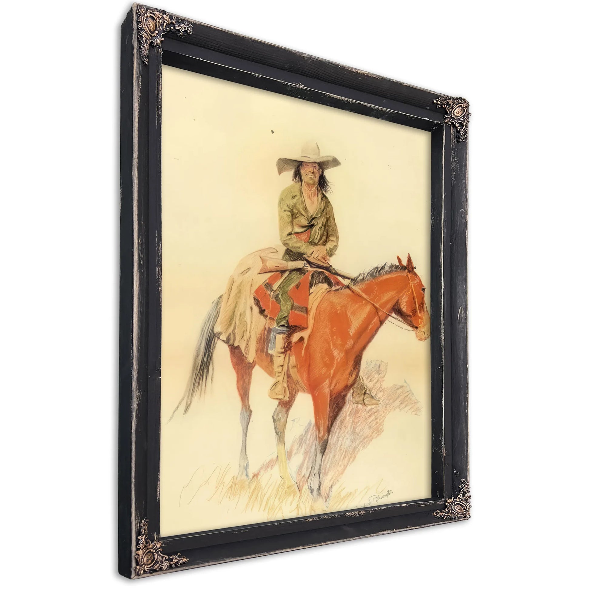 Old Ramon Also With A Mexican Half Breed Added By Frederic Remington Fine Art Print