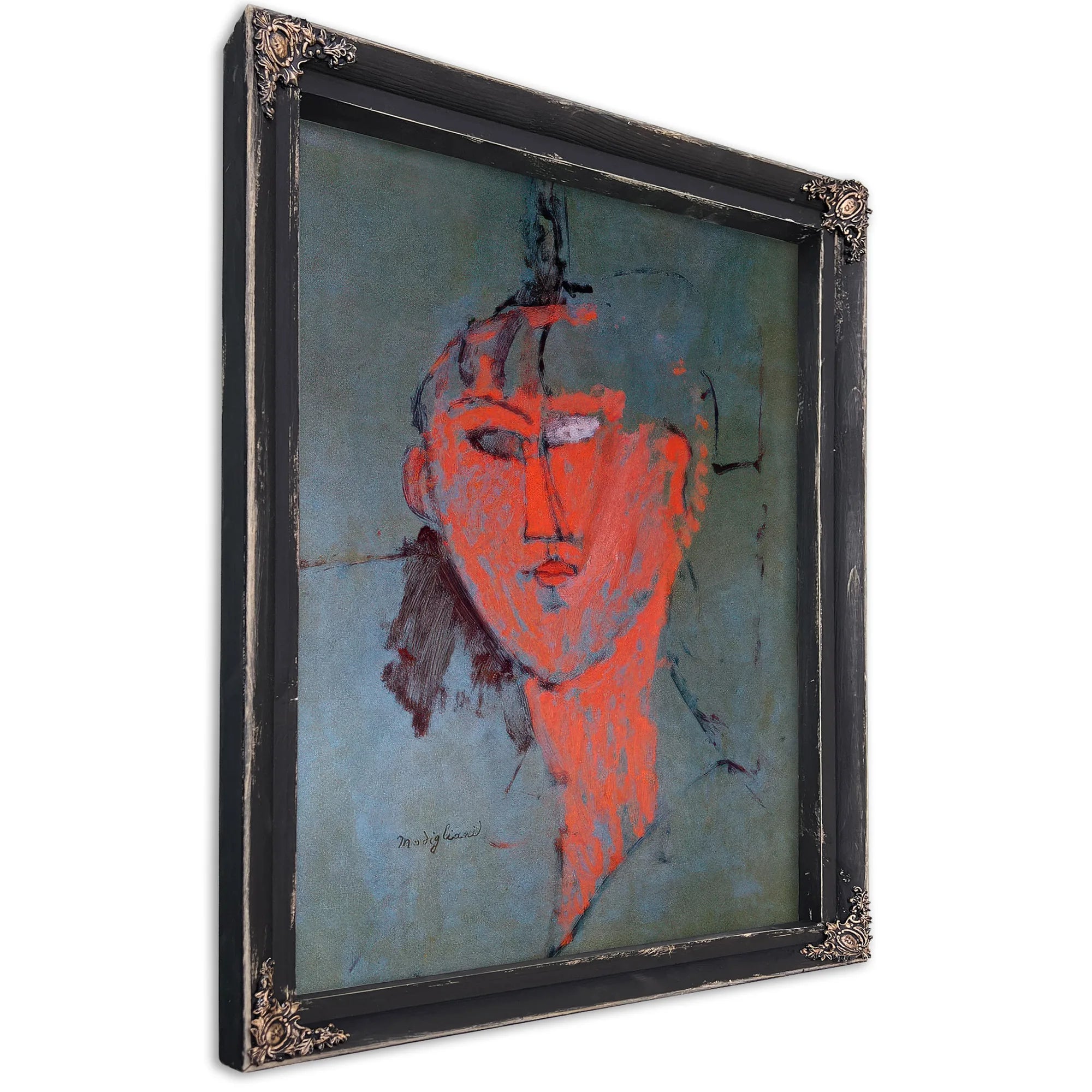 The Red Head By Amedeo Modigliani Fine Art Print