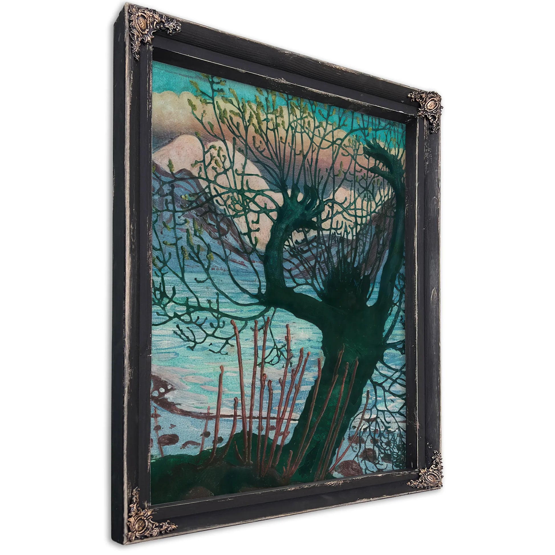 Spring Night And Willow 1 By Nicolai Astrup Fine Art Print