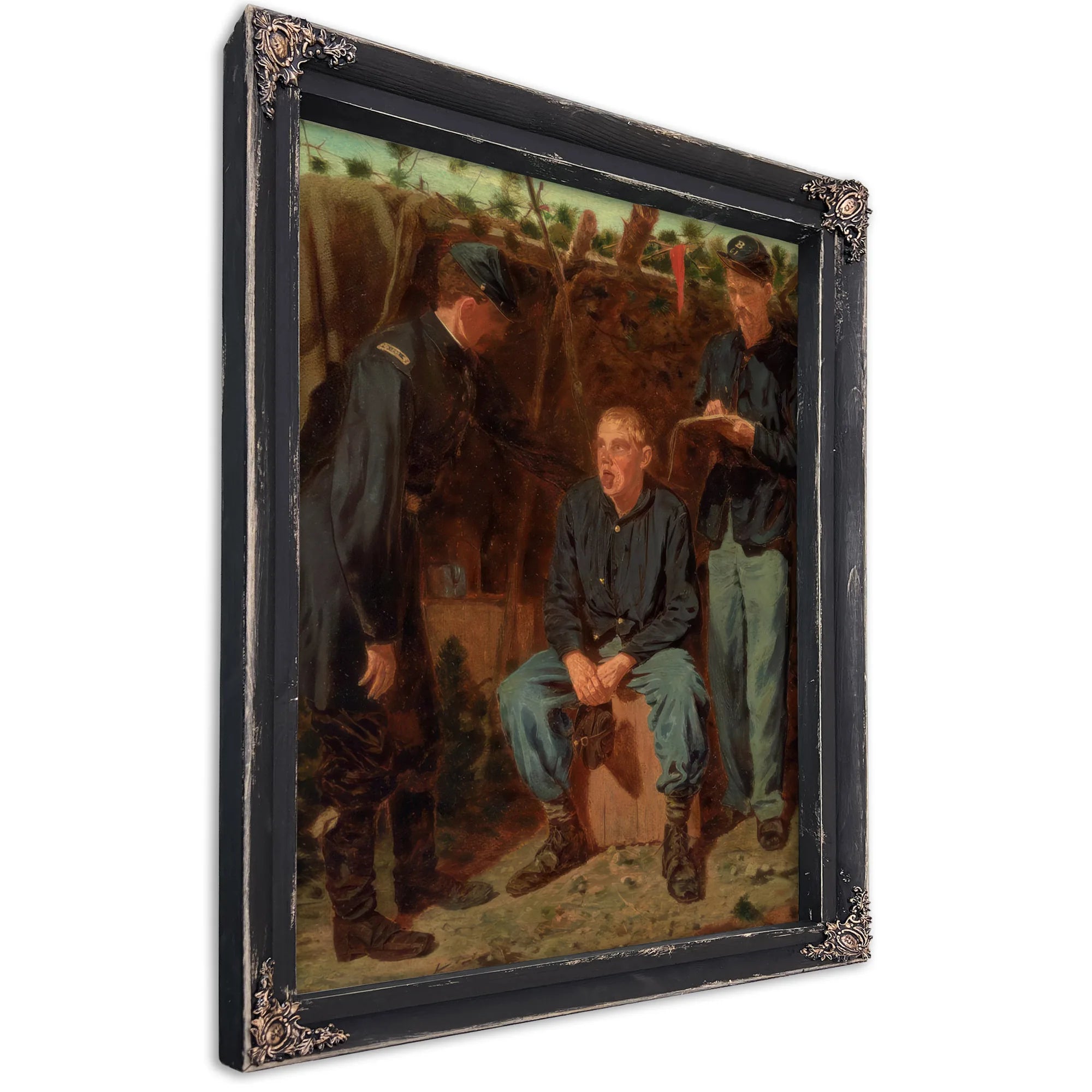 Playing Old Soldier By Winslow Homer Fine Art Print
