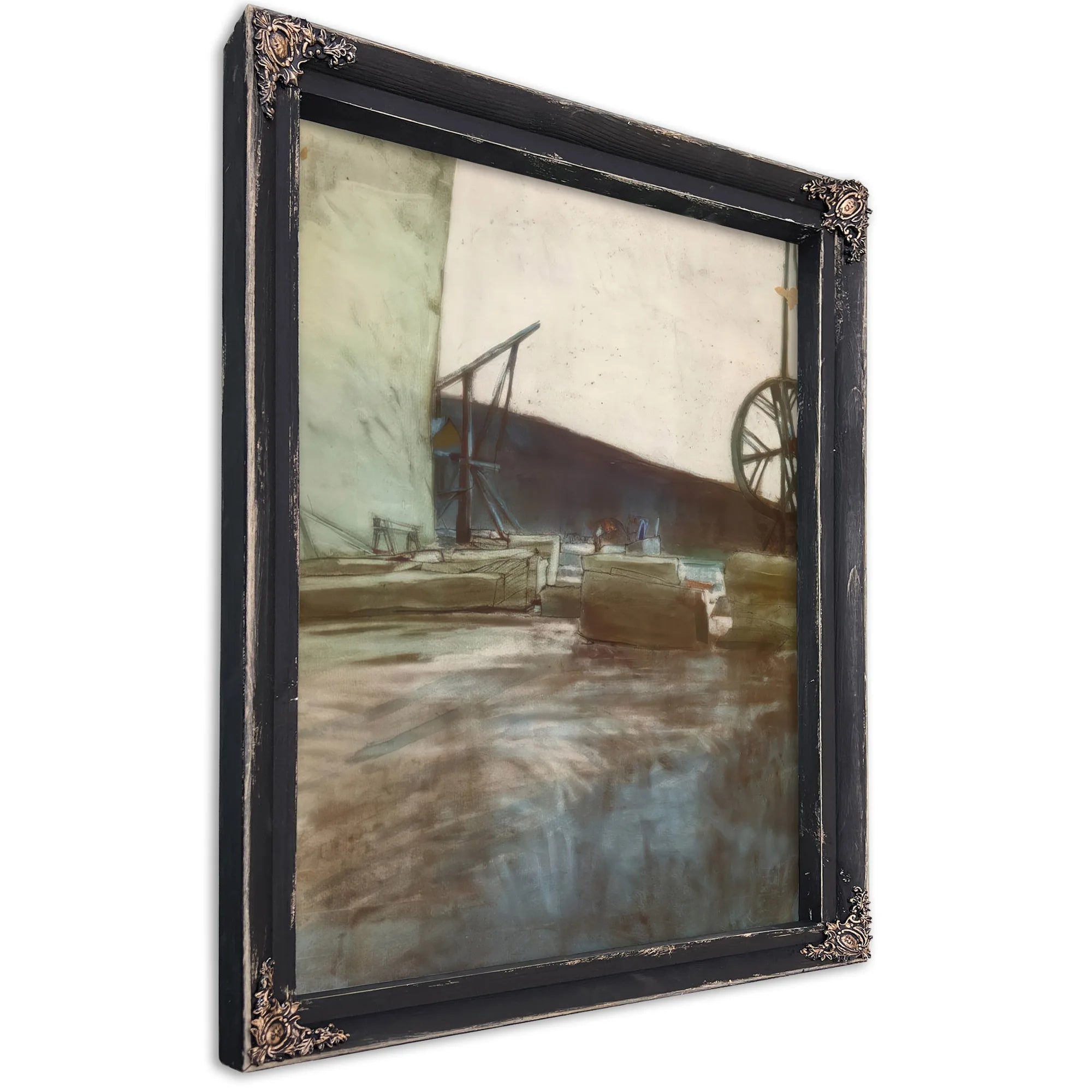 In The Ostermundingen Quarry Two Cranes 1907 23 By Paul Klee Fine Art Print
