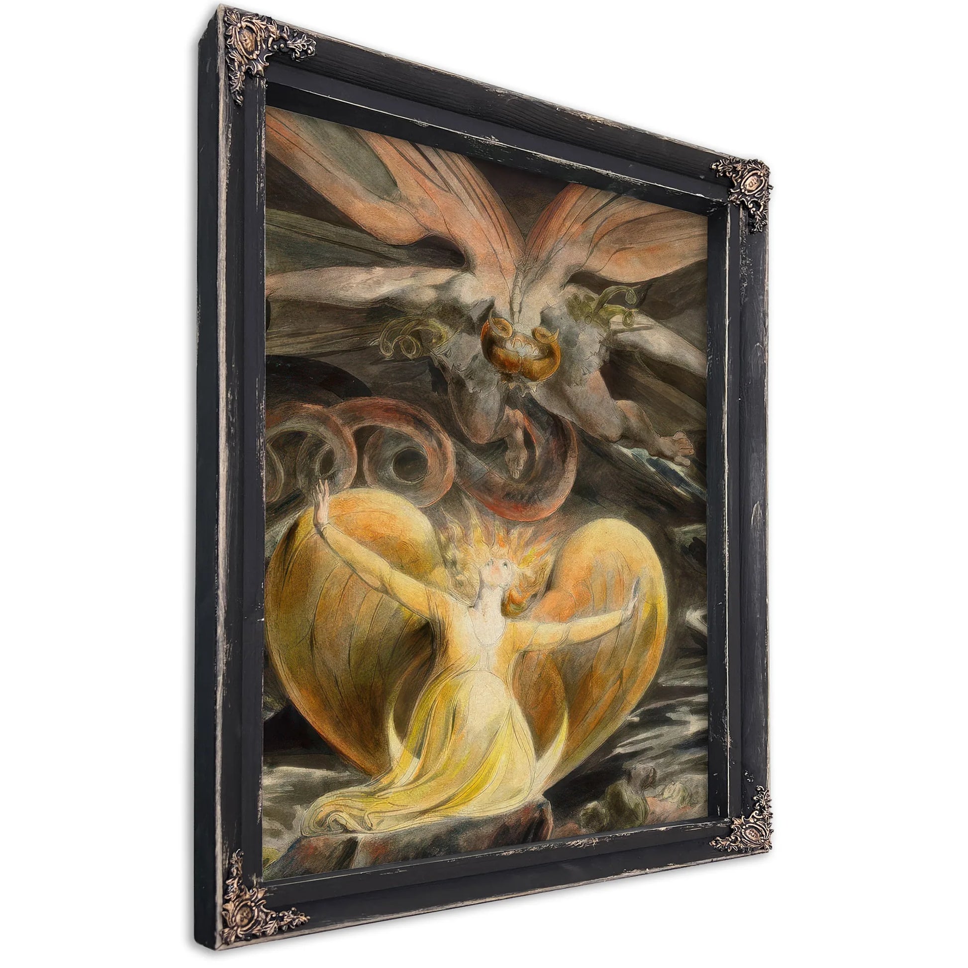 The Great Red Dragon And The Woman Clothed In Sun 1803 43 7 X 34 8 Cm Brooklyn Museum By William Blake Fine Art Print