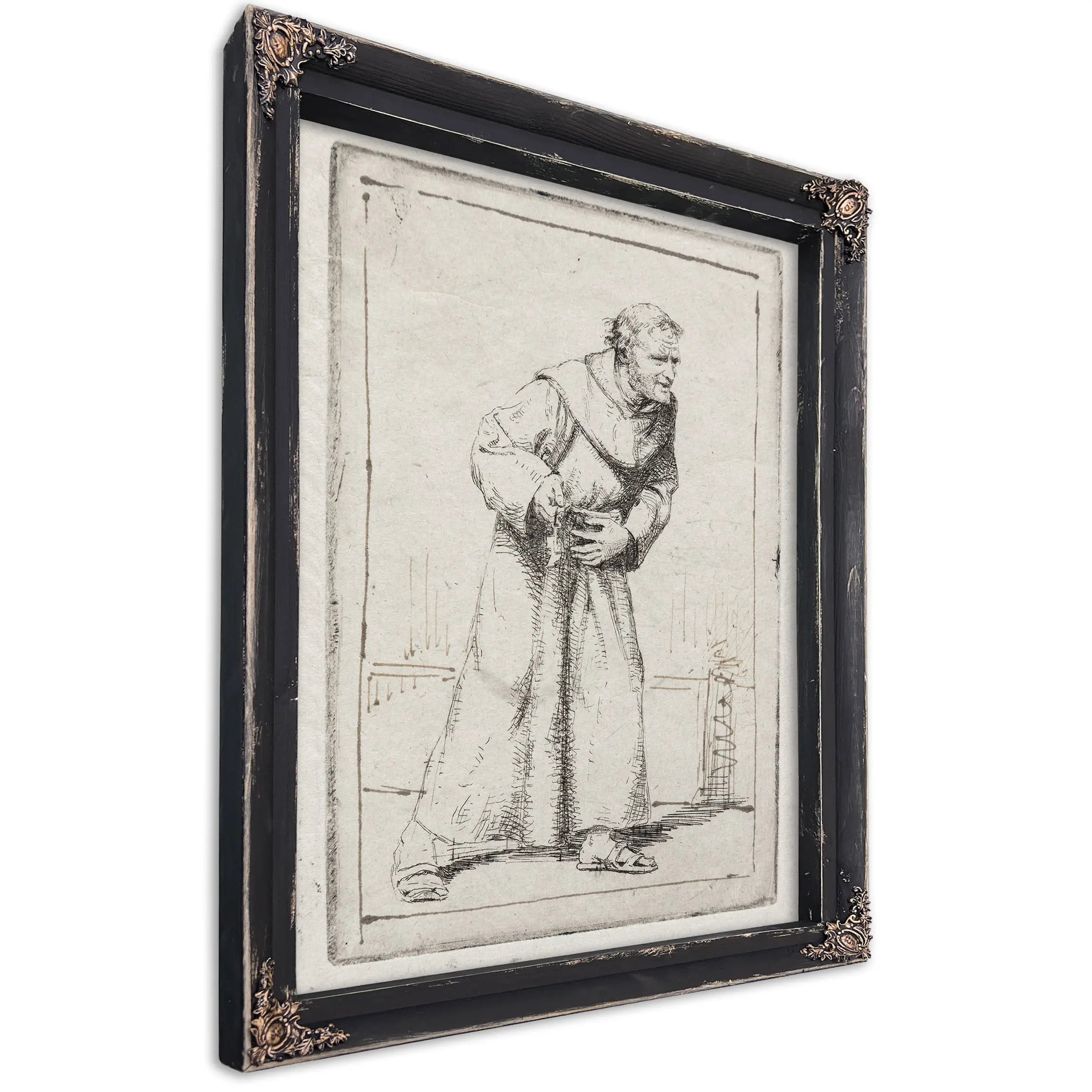 Munken Har Mavepine by Carl Bloch