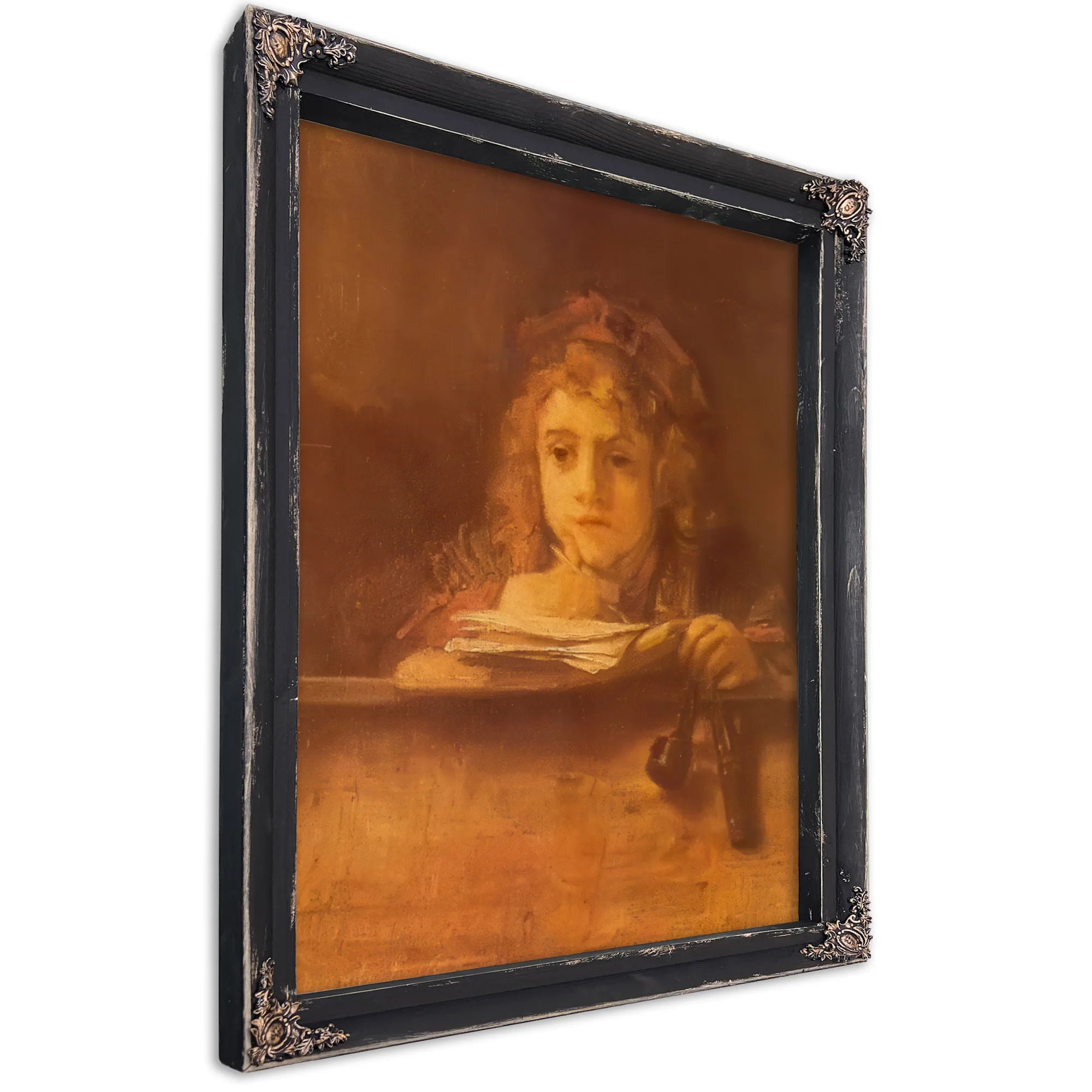 Titus At His Desk 1655 By Rembrandt Fine Art Print