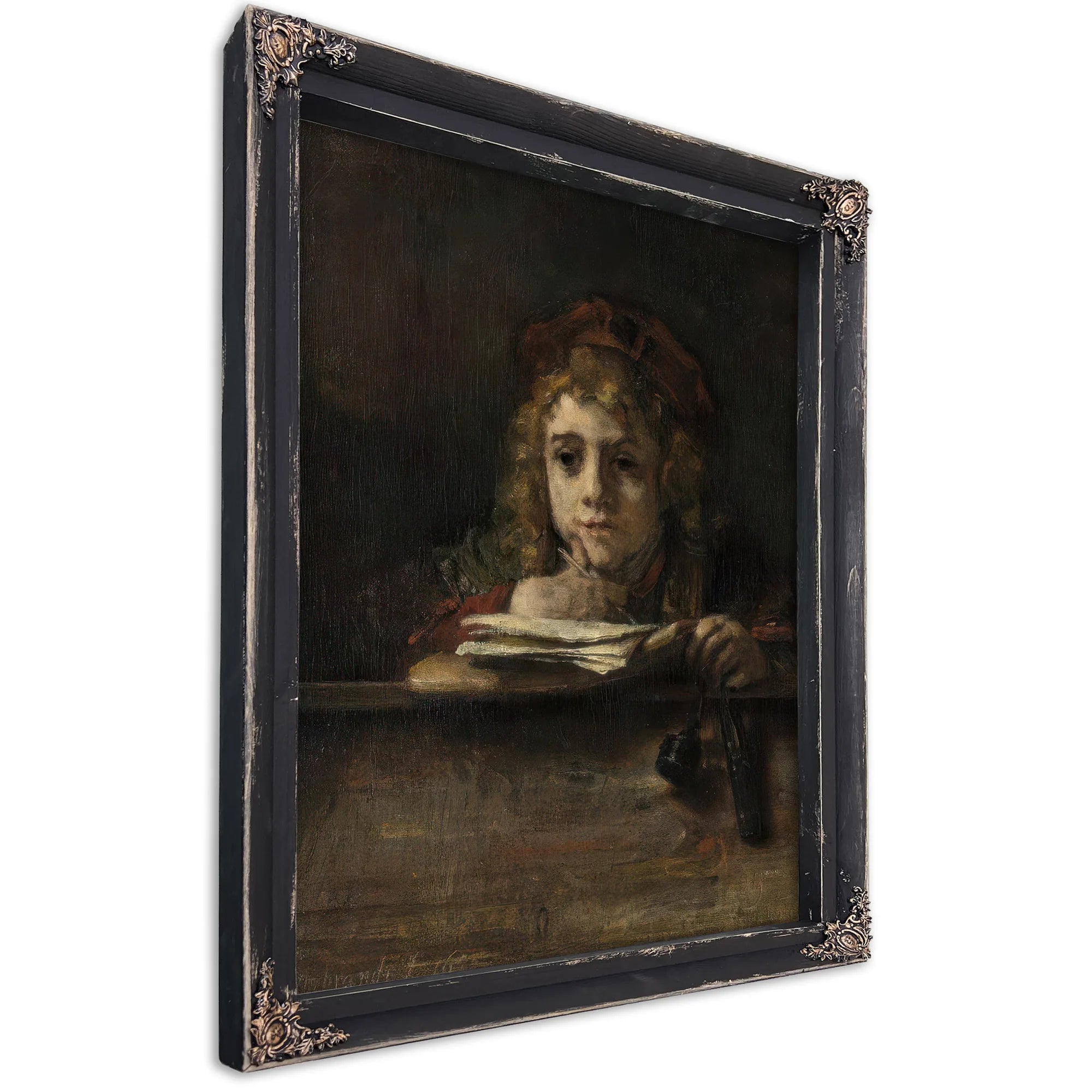 Titus Van Rijn The Artist's Son Reading By Rembrandt Fine Art Print