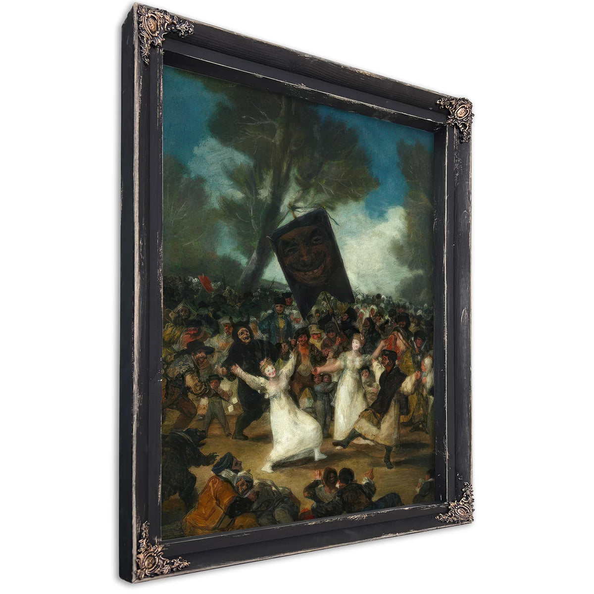 The Burial Of The Sardine Entierro De La Sardina 1812 14 82 5X62Cm Royal Academia De Bellas Artes De S By Francisco De Goya Fine Art Print