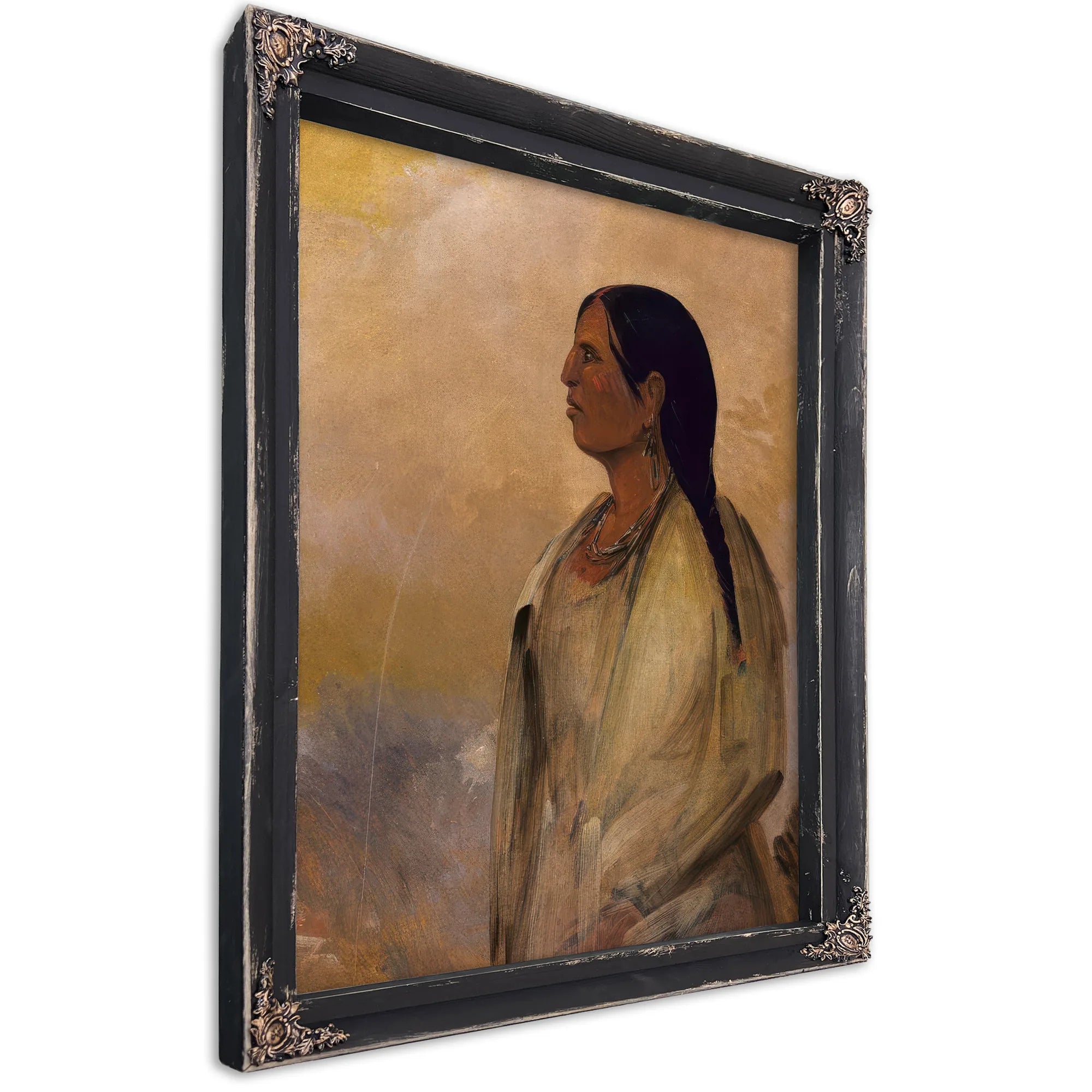 A Choctaw Woman By George Catlin Fine Art Print