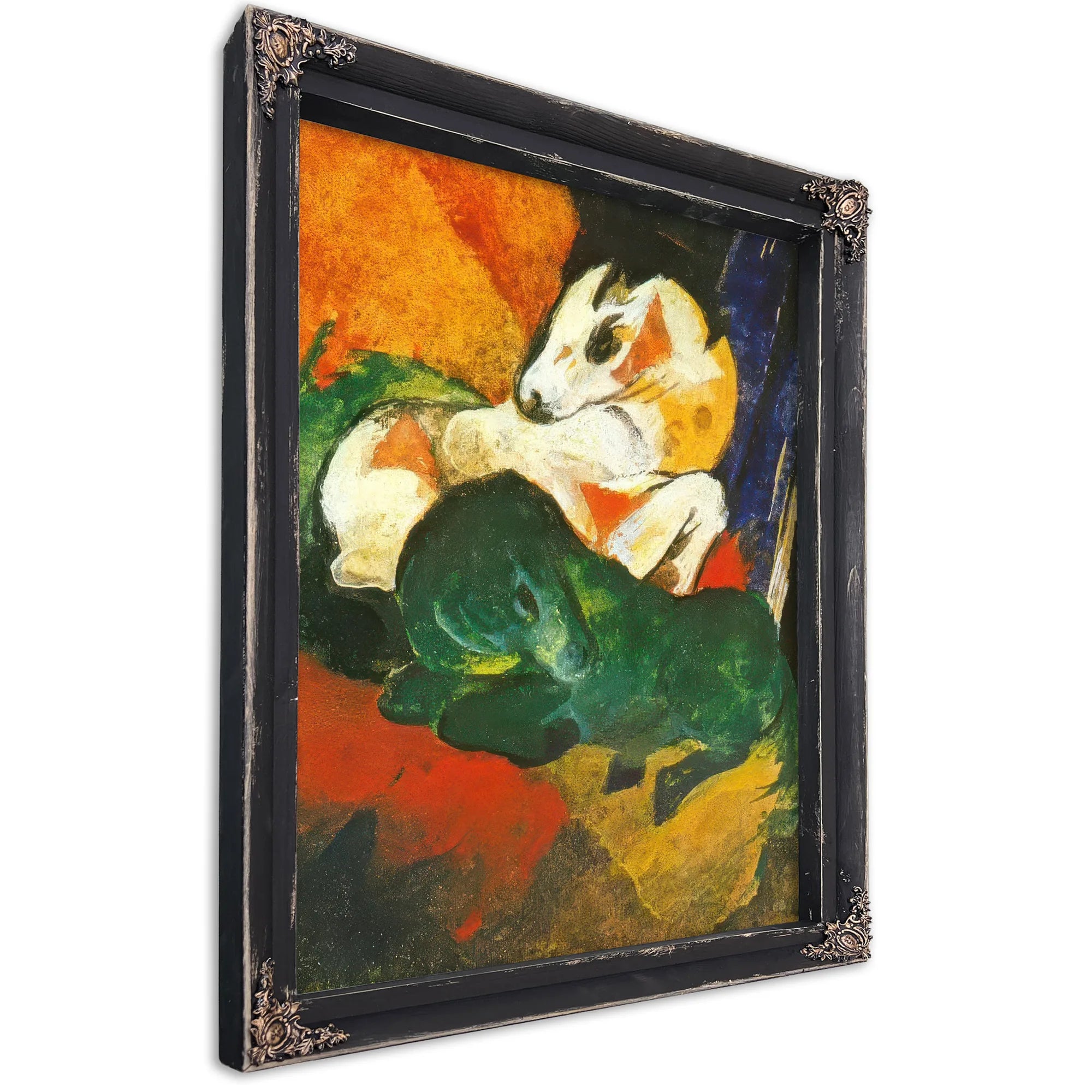 Green And White Horse By Franz Marc Fine Art Print
