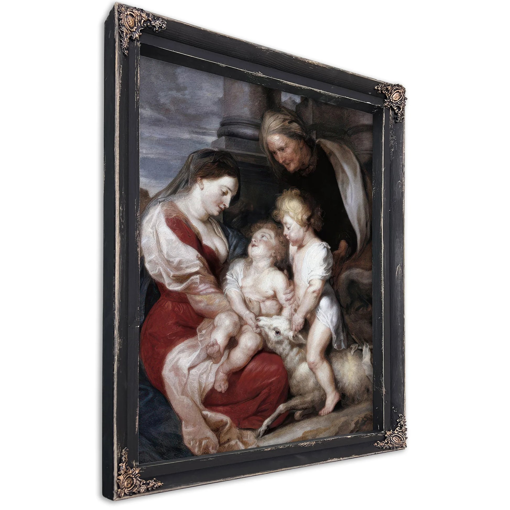 La Mare De Deu I El Nen Amb Santa Isabel I Sant Joanet Cap A 1618 By Peter Paul Rubens Fine Art Print