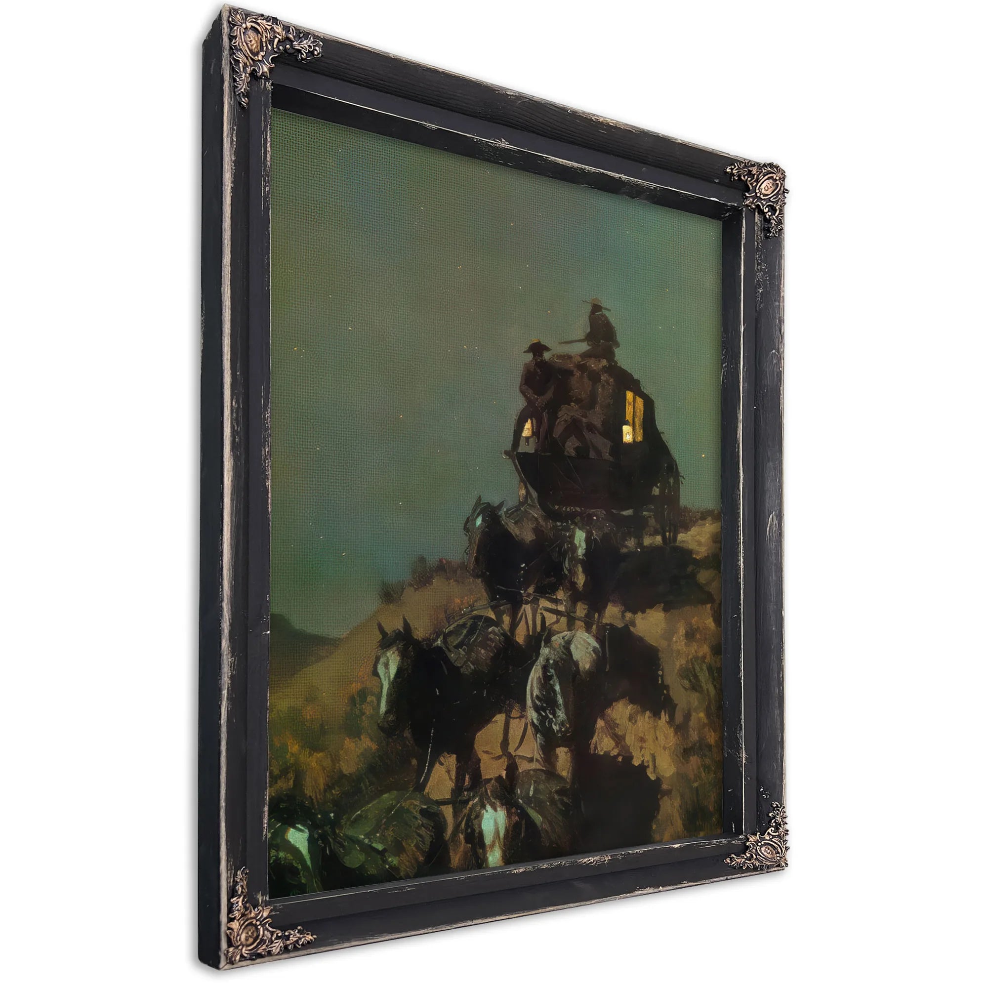 The Old Stage Coach Of The Plains By Frederic Remington Fine Art Print
