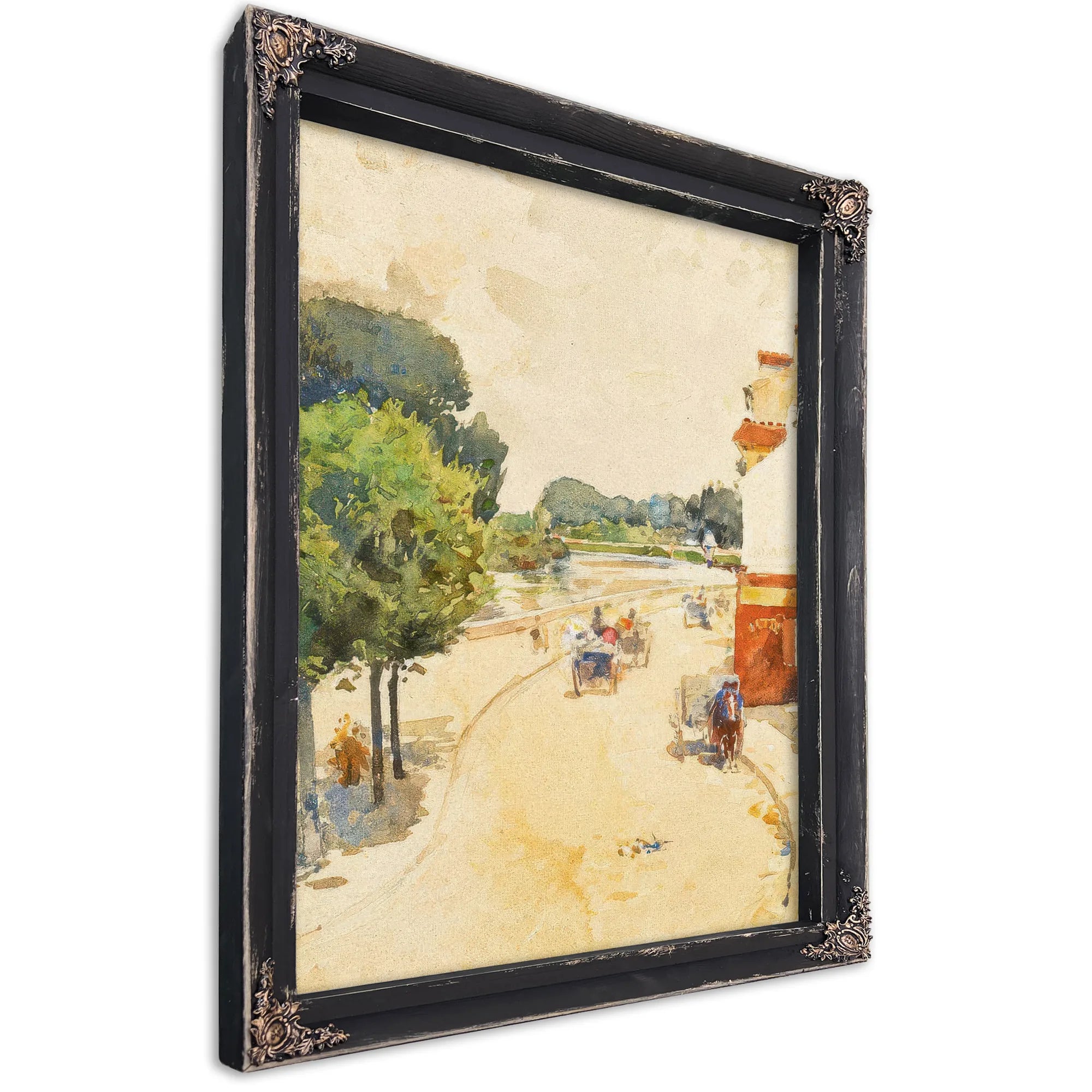 Along The Seine, Bougival By Childe Hassam Fine Art Print