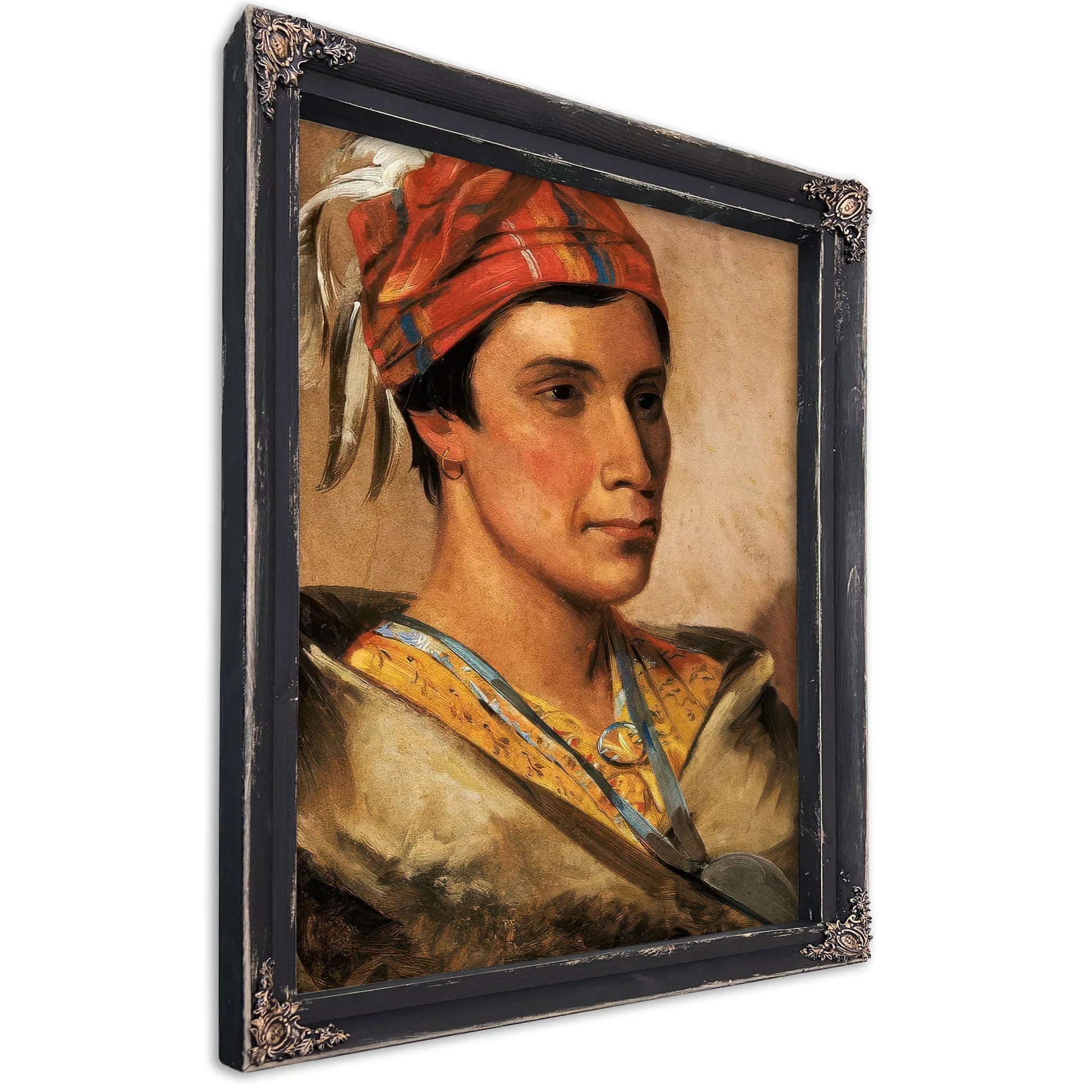 Bread, Chief Of The Tribe By George Catlin Fine Art Print