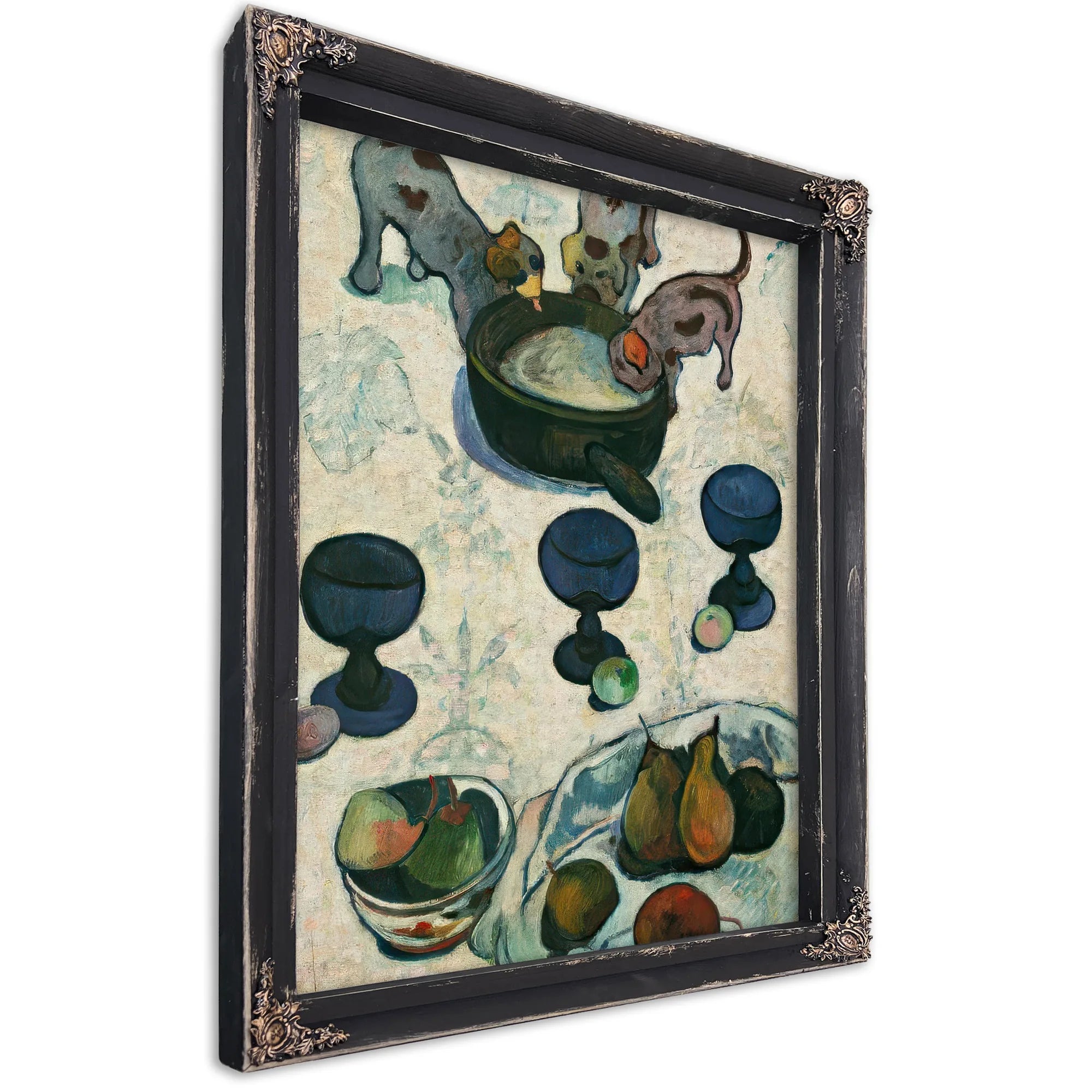 Still Life With Three Puppies by Paul Gauguin Fine Art Print
