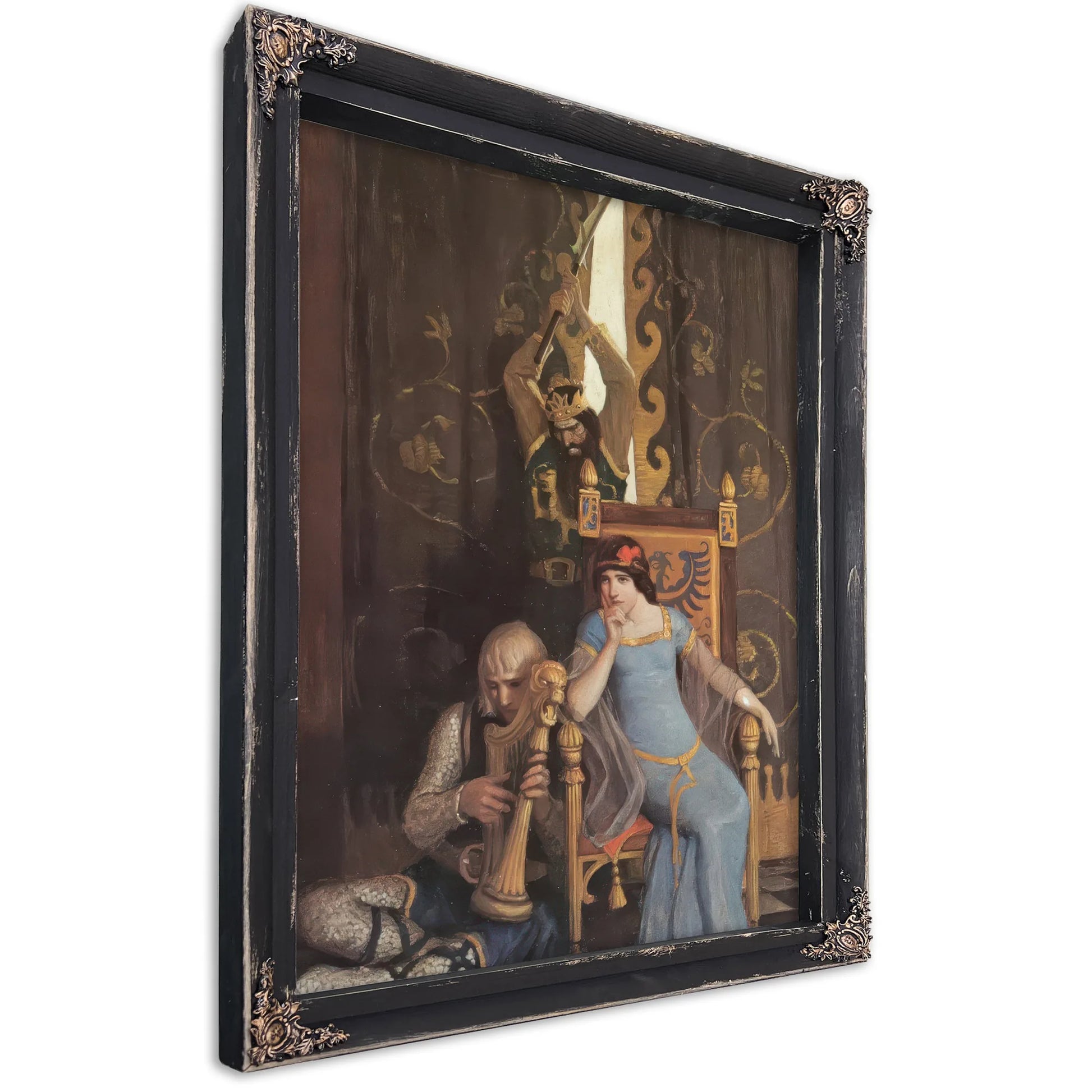King Mark Slew The Noble Knight Sir Tristram By NC Wyeth Fine Art Print