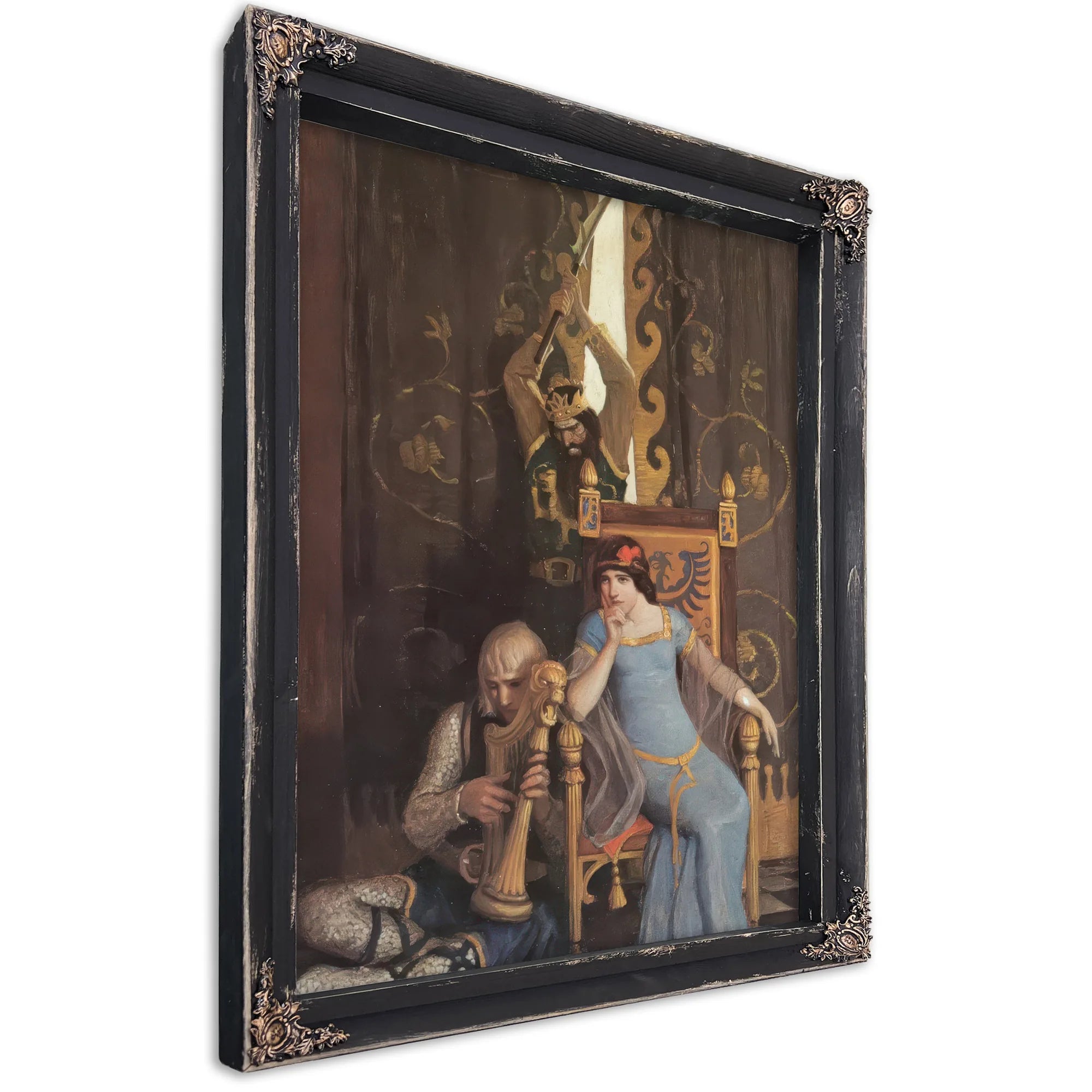 King Mark Slew The Noble Knight Sir Tristram By NC Wyeth Fine Art Print