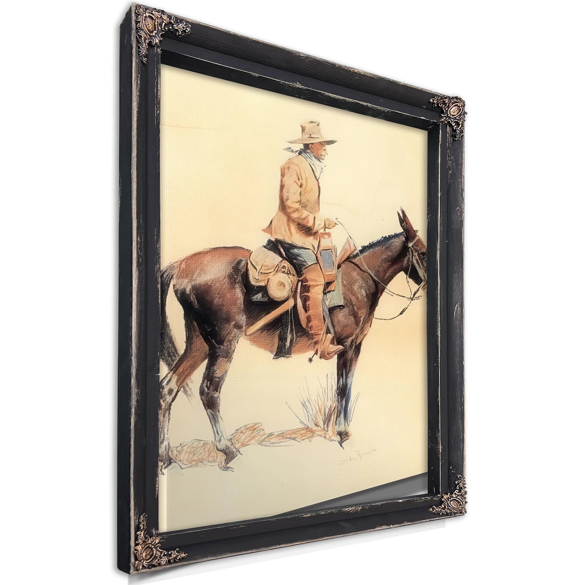 An Army Packer Aka A Regular By Frederic Remington Fine Art Print