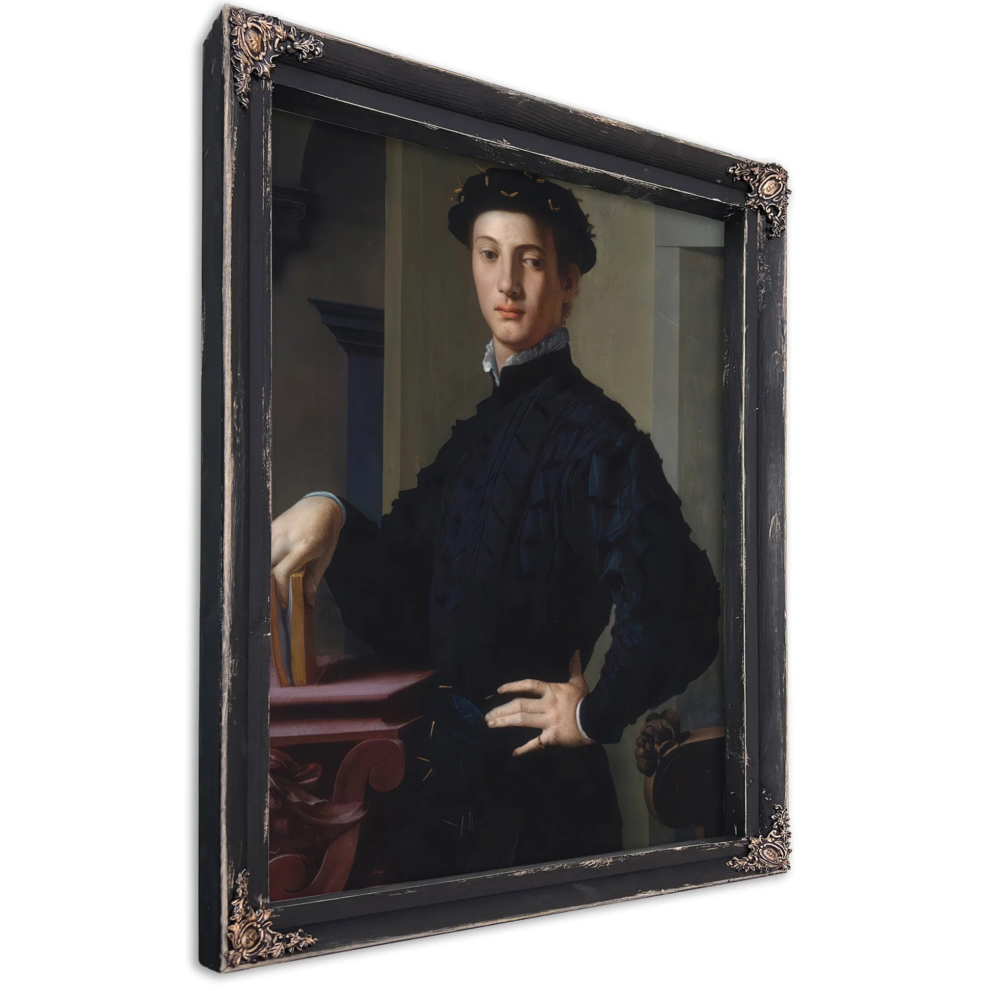Portrait Of A Young Man 1530 Mannerism 95 6X74 9Cm Met By Agnolo Bronzino Fine Art Print