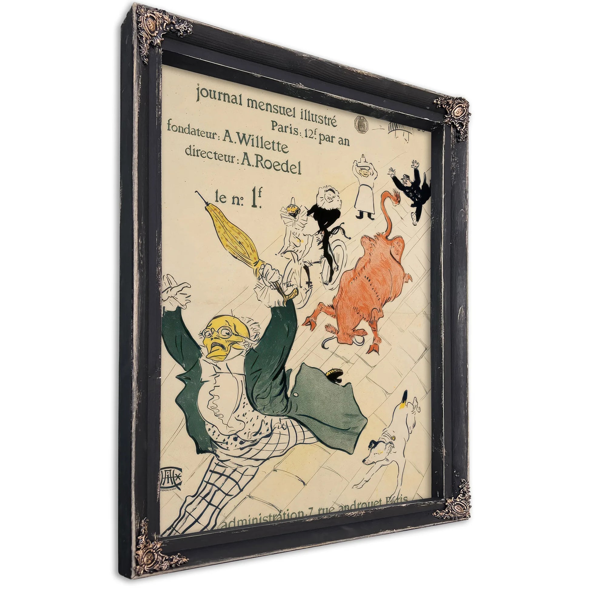 La Vache Enragee (The Mad Cow) By Henri Marie Raymond De Toulouse Lautrec Monfa Fine Art Print
