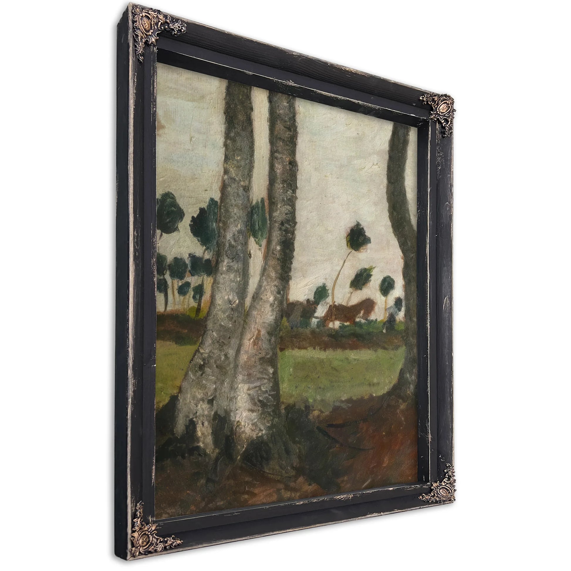 Landscape With Windblown Trees By Paula Modersohn Becker Fine Art Print