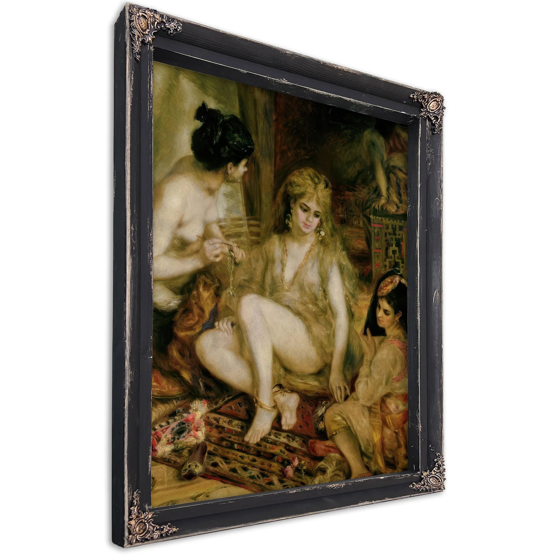 Interior Of A Harem In Montmartre, Parisian Women Dressed As Algerians By Pierre Auguste Renoir Fine Art Print