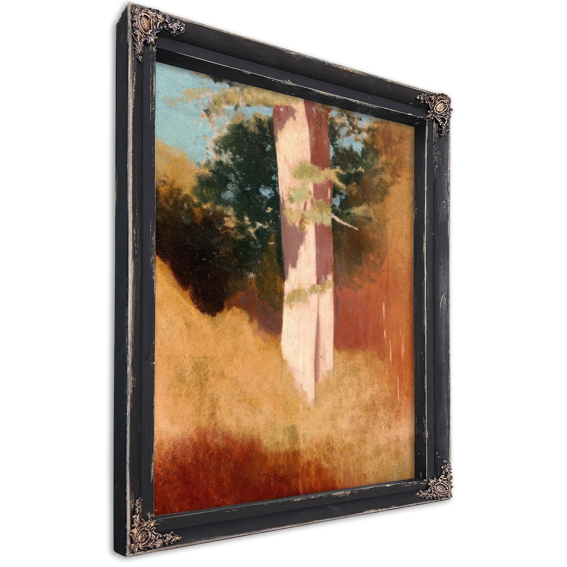 Trees In The Blue Sky By Odilon Redon Fine Art Print