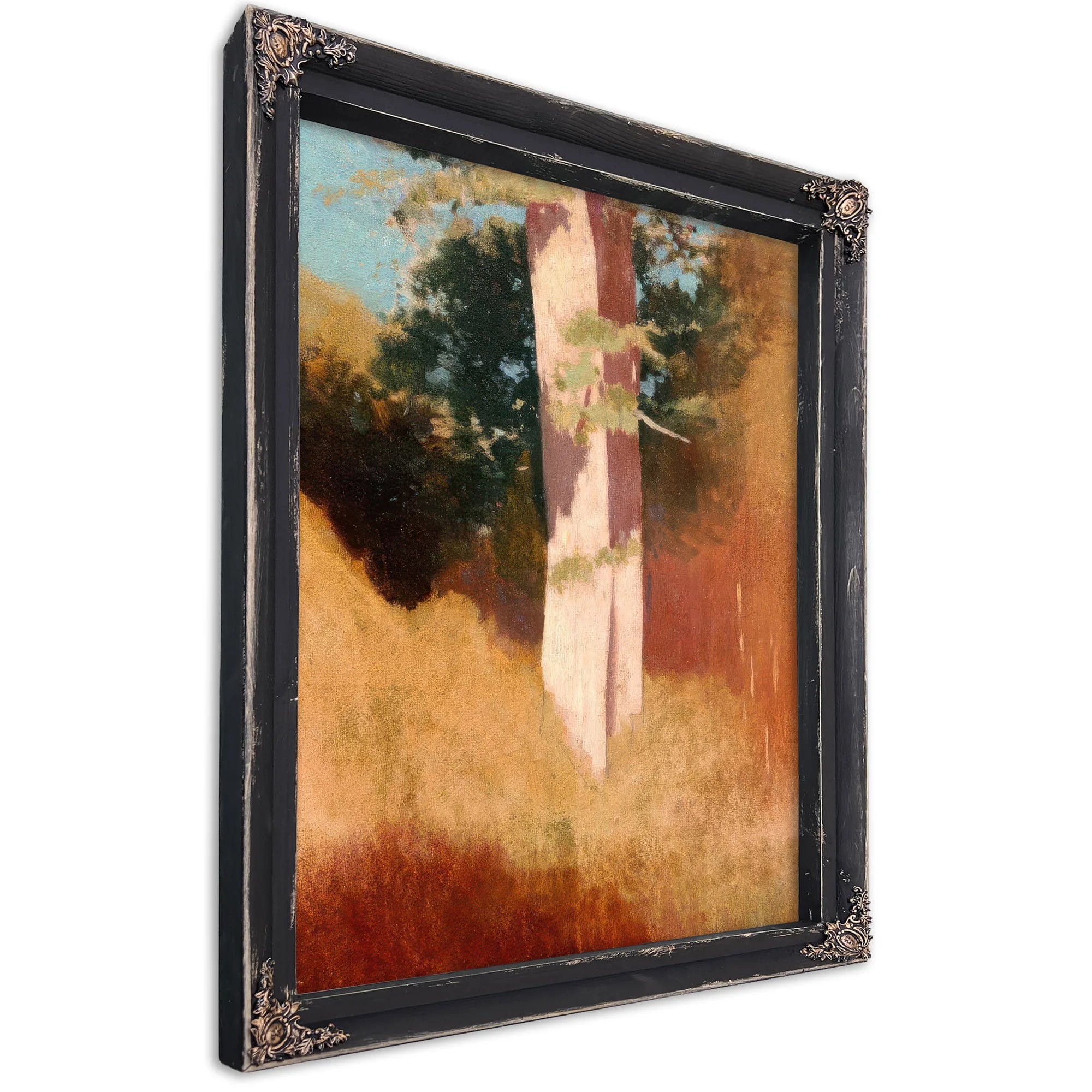 Trees In The Blue Sky By Odilon Redon Fine Art Print