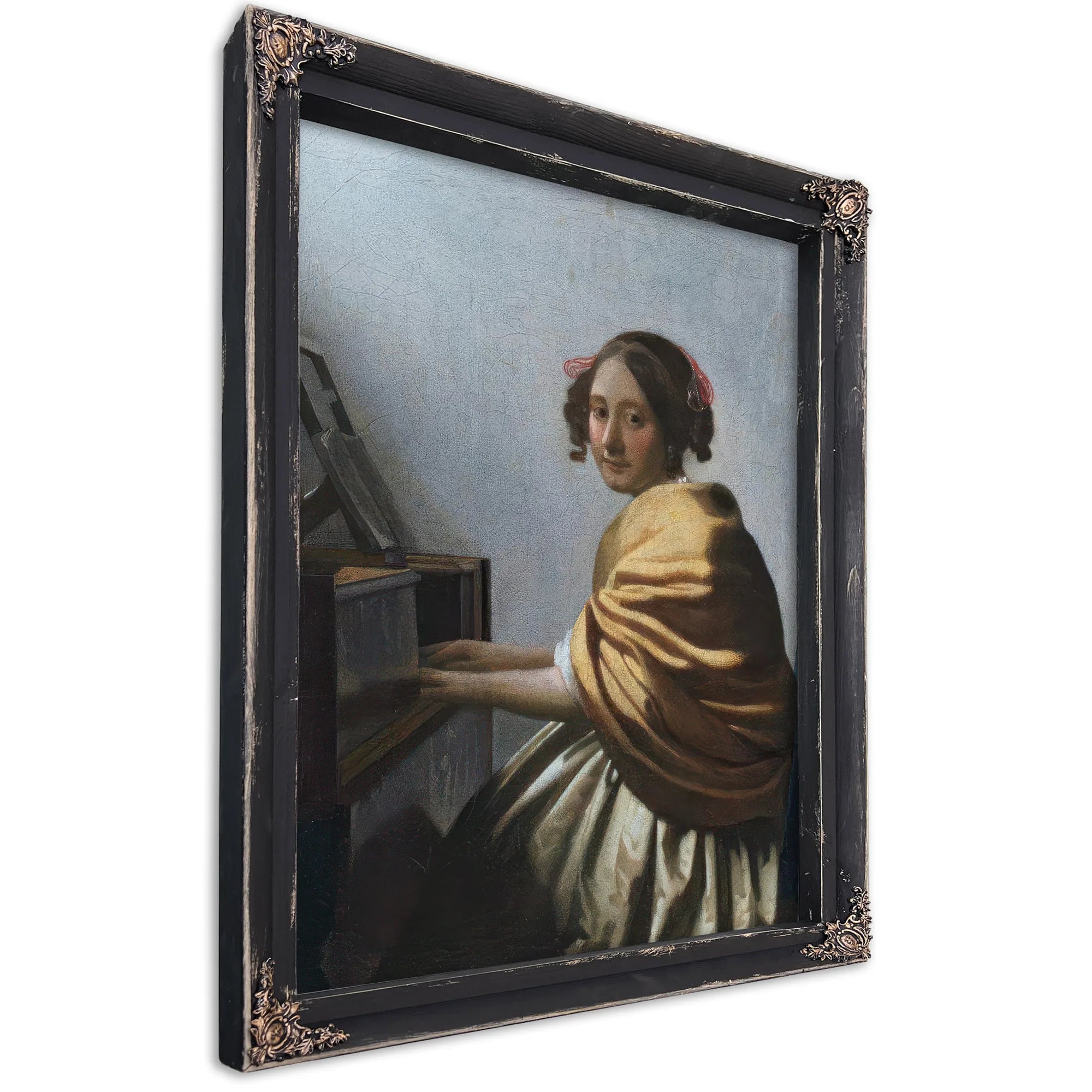 A Young Woman Seated At The Virginals 1672 By Johannes Vermeer Fine Art Print