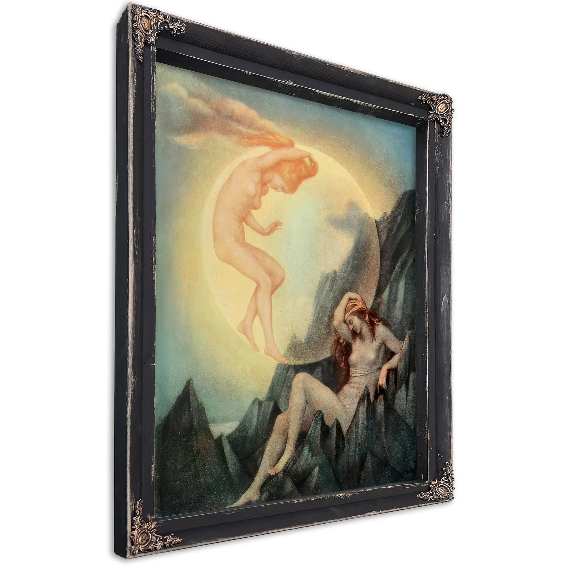 The Sleeping Earth And Wakening Moon by Evelyn De Morgan