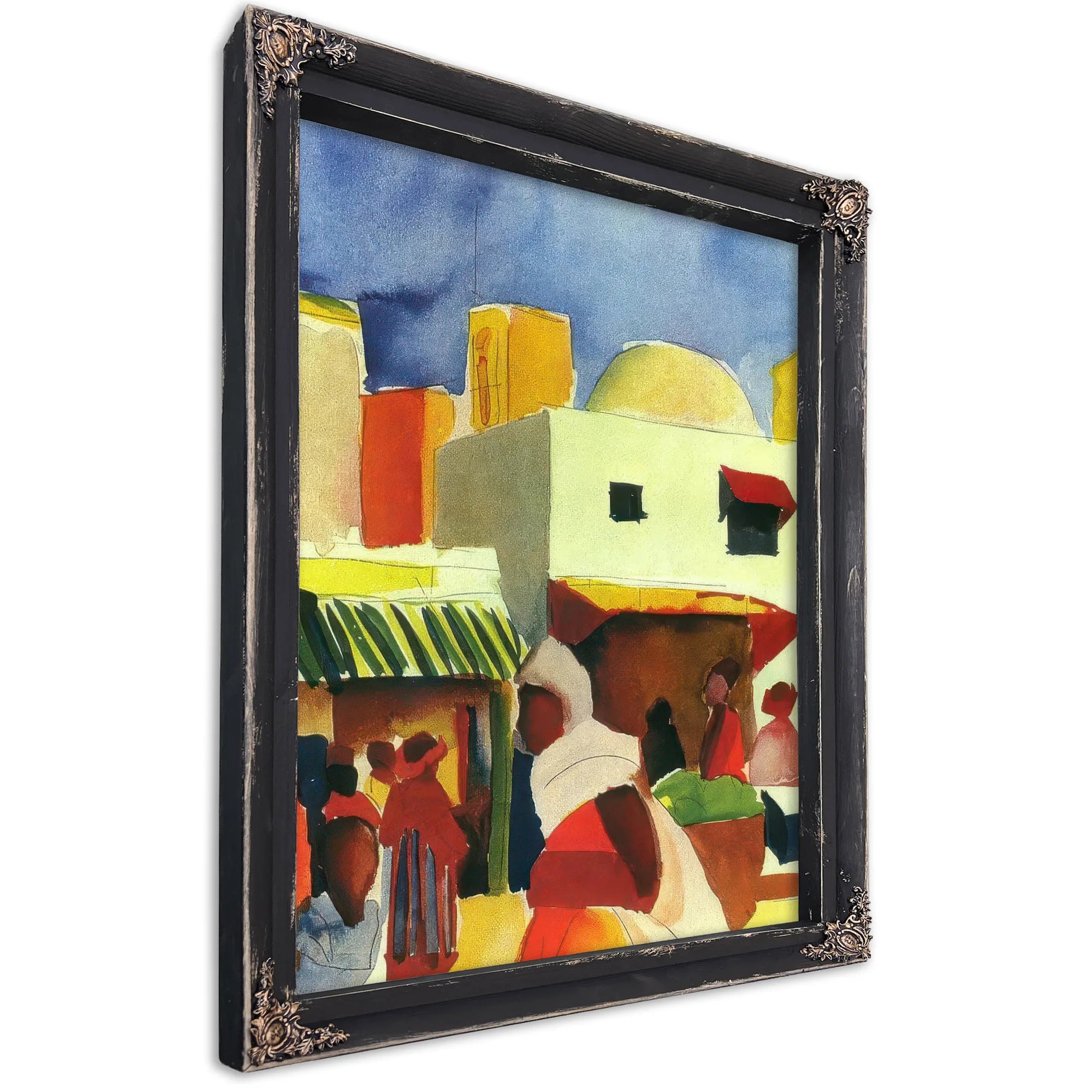 Market In Tunis I By August Macke Fine Art Print
