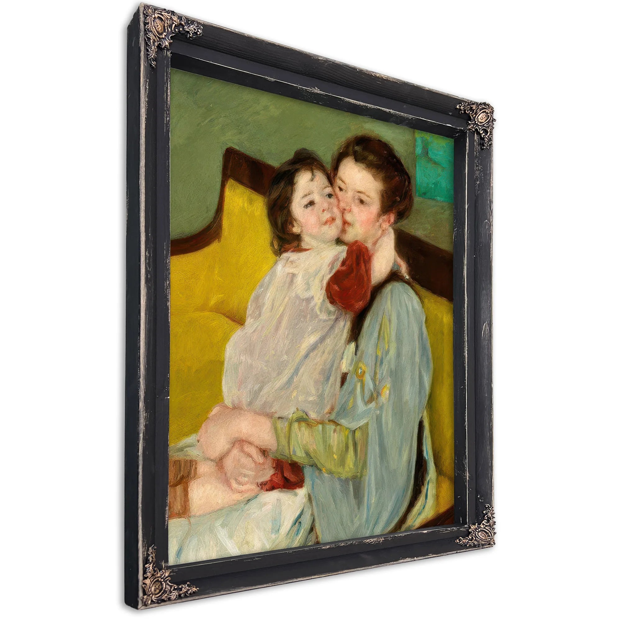 Maternal Caress (Caresse Maternelle) By Mary Cassatt Fine Art Print