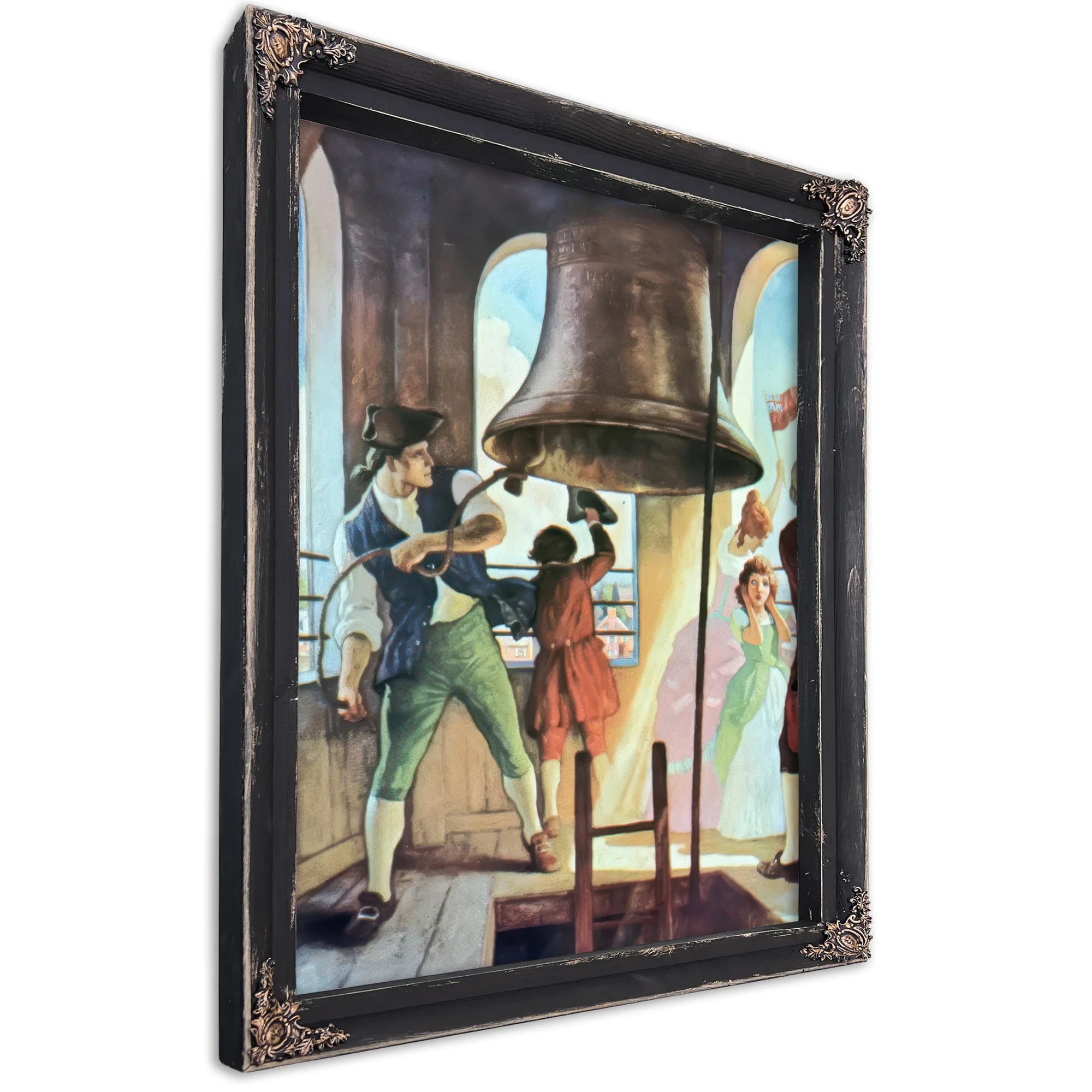Ringing Out Liberty By NC Wyeth Fine Art Print