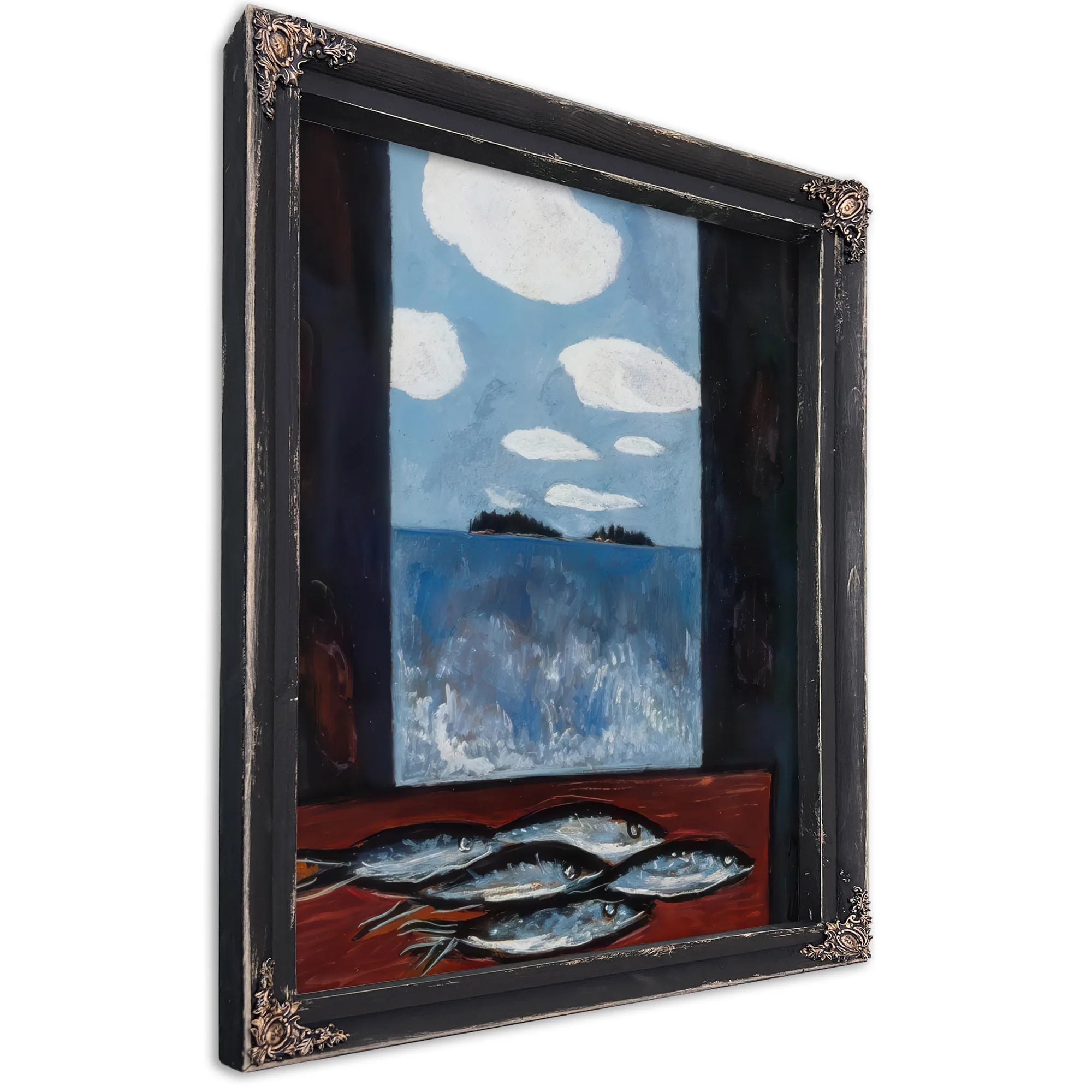 Sea Window Tinker Mackerel By Marsden Hartley Fine Art Print