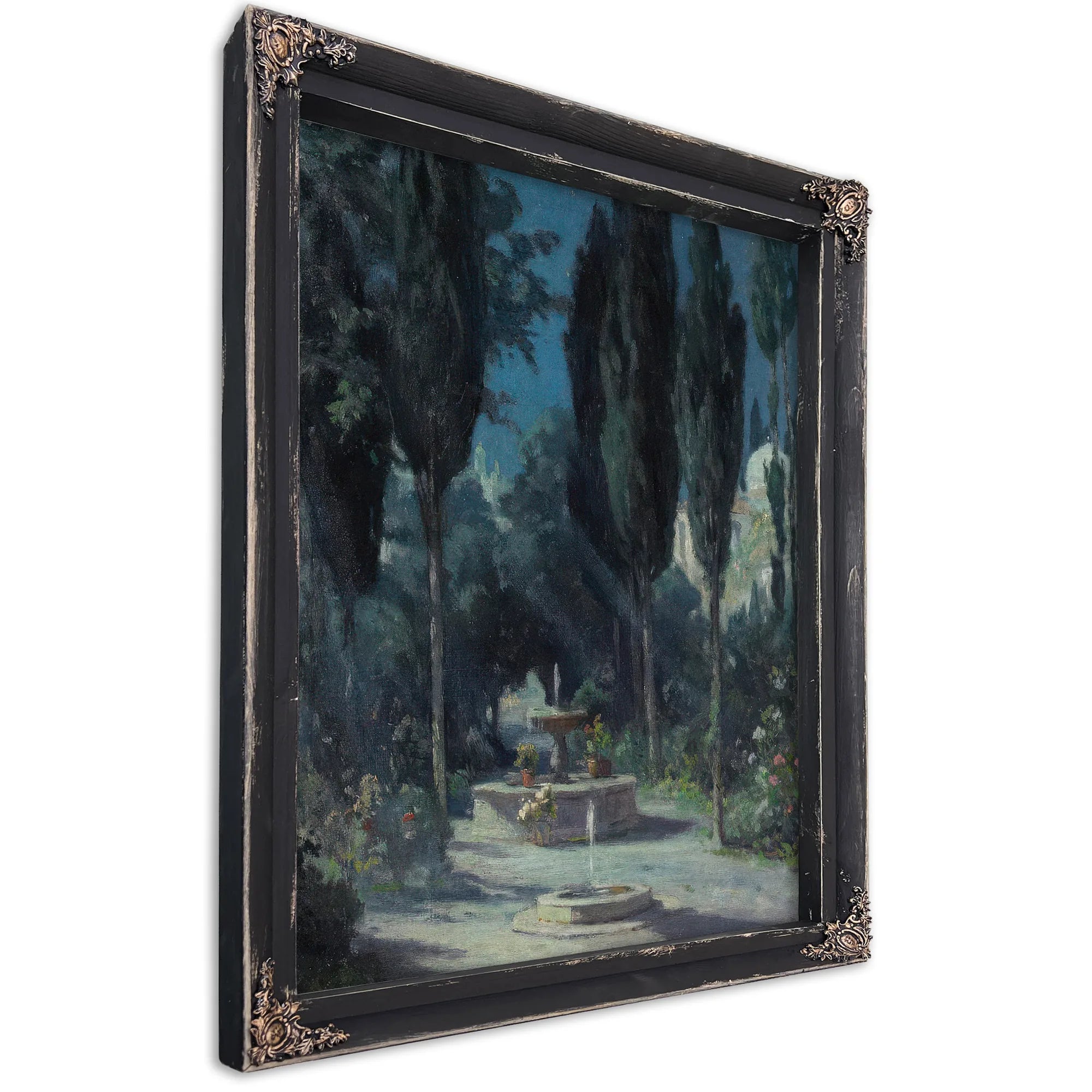 A Garden In Granada In The Moonlight By Colin Campbell Cooper Fine Art Print