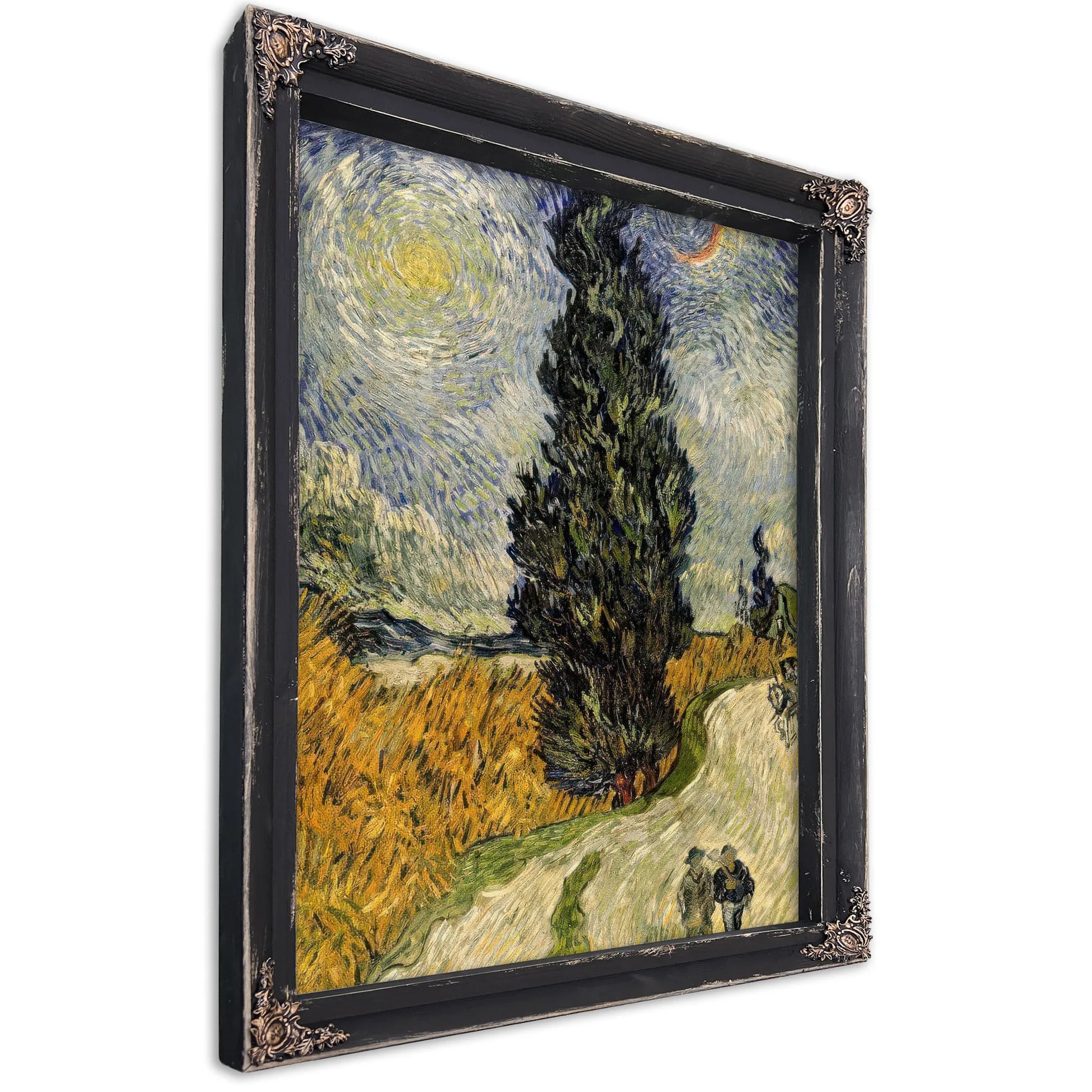 Road With Cypresses By Vincent Van Gogh Fine Art Print