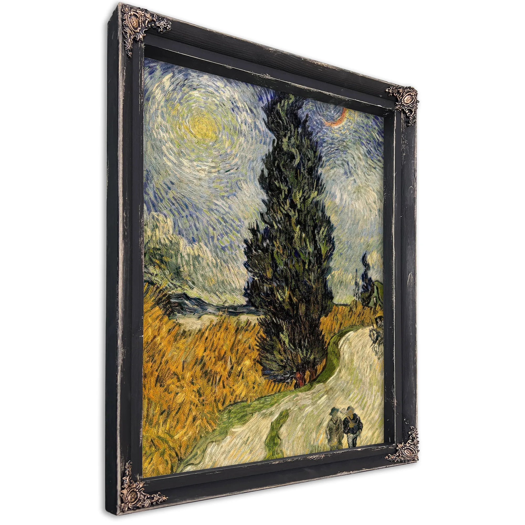 Road With Cypresses By Vincent Van Gogh Fine Art Print