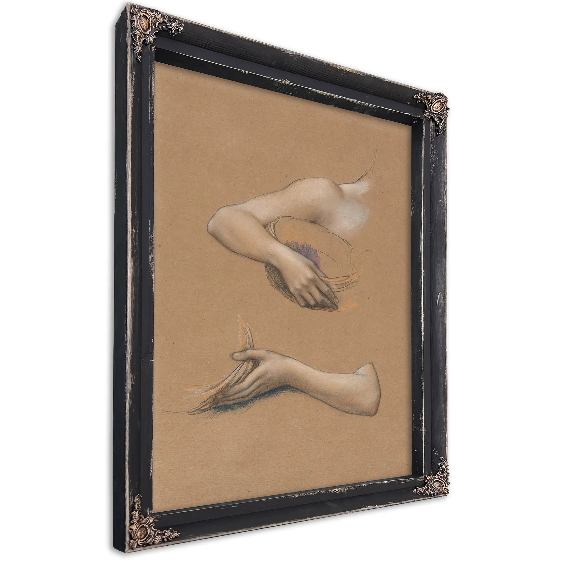 Study Of Arms For The Cadence Of Autumn Met by Evelyn De Morgan