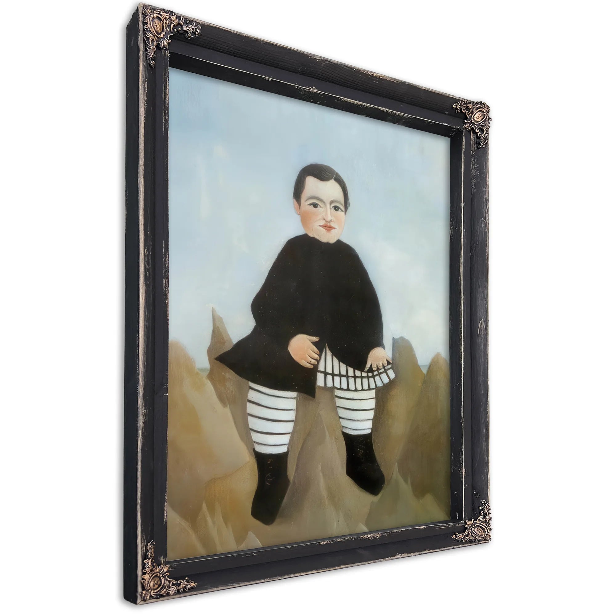 Boy On The Rocks 1895 1897 By Henri Rousseau Fine Art Print