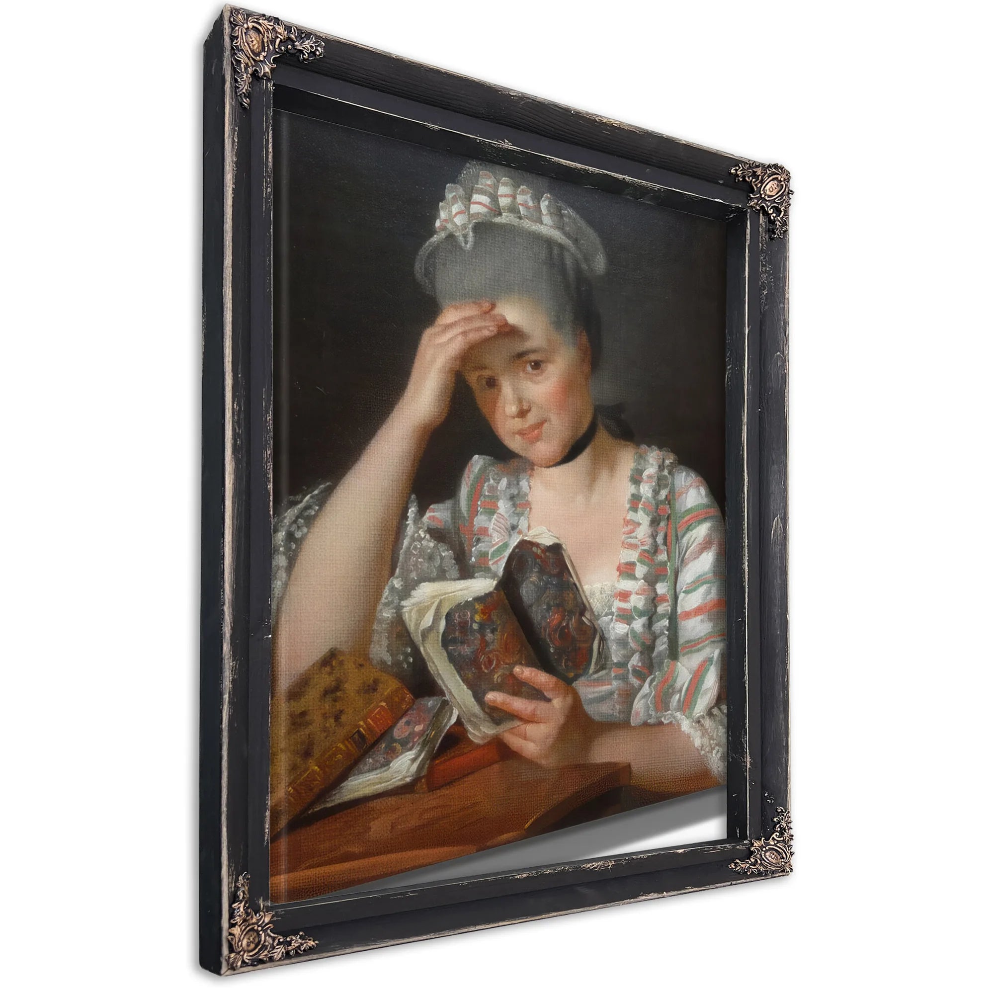Madame Francois Buron 1769 Art Institute Of Chicago Dsc09457 By Jacques Louis David Fine Art Print