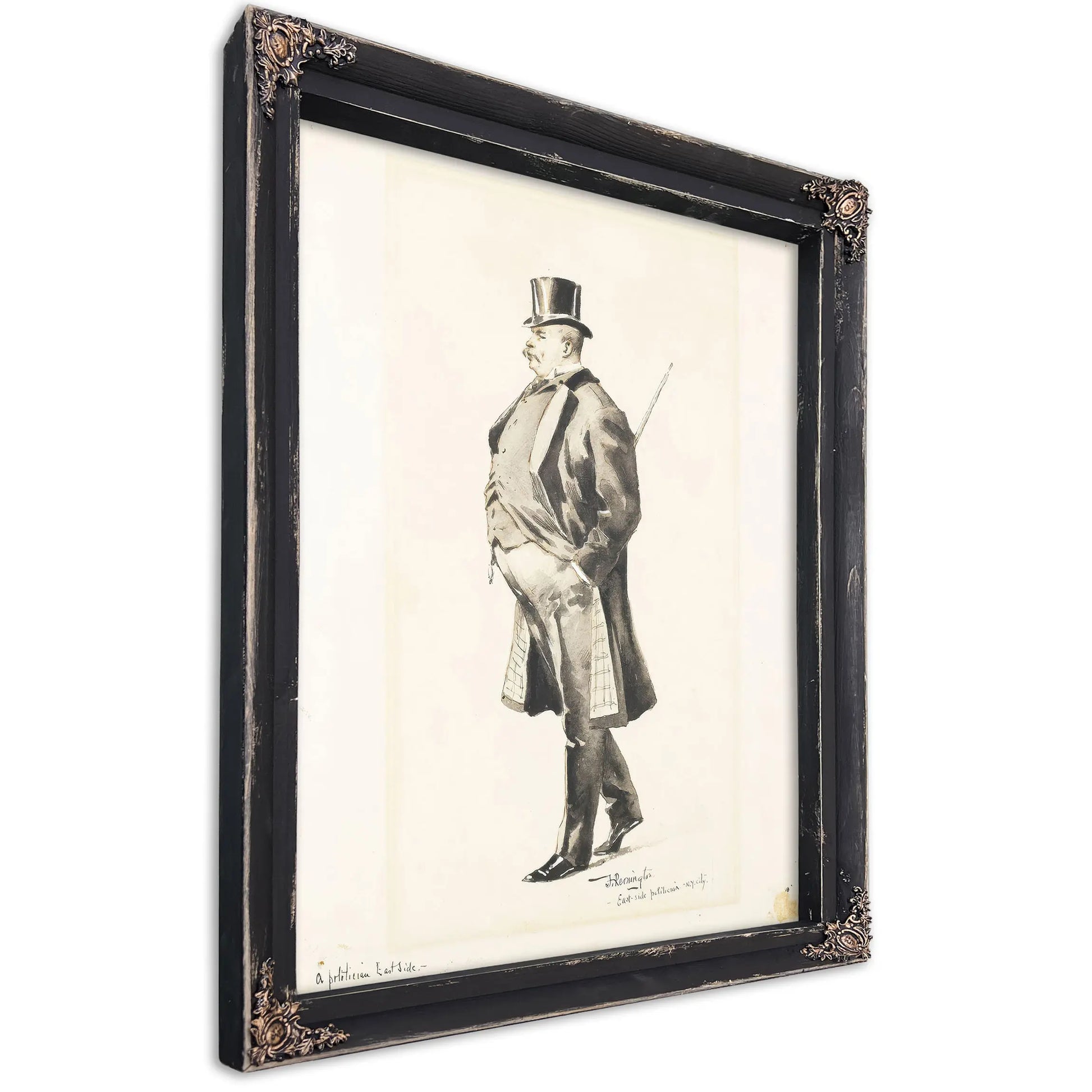An East Side Politician Bybma  by Frederic Remington