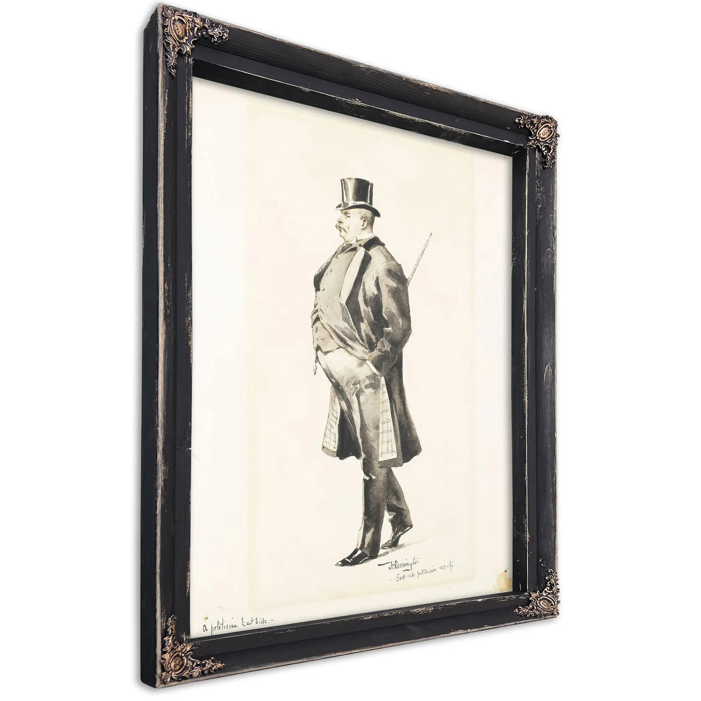 An East Side Politician Bybma  by Frederic Remington