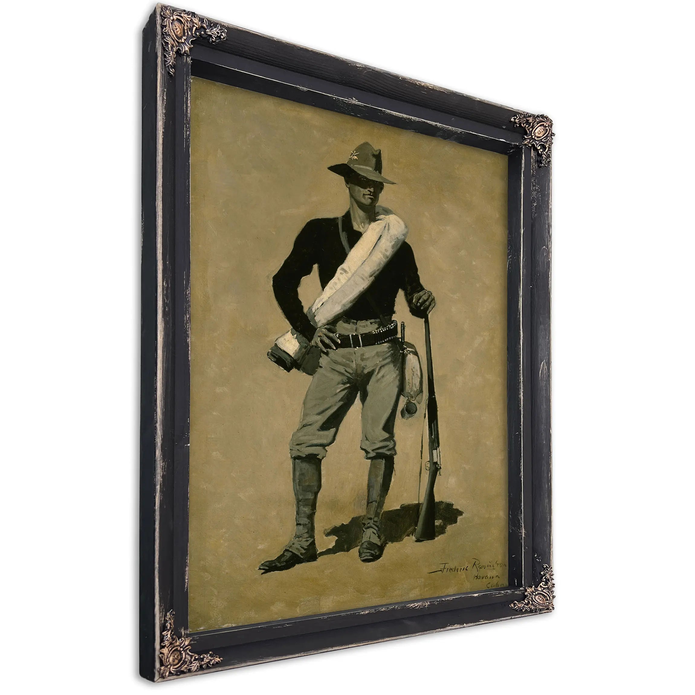 U S Soldier Spanish American War by Frederic Remington