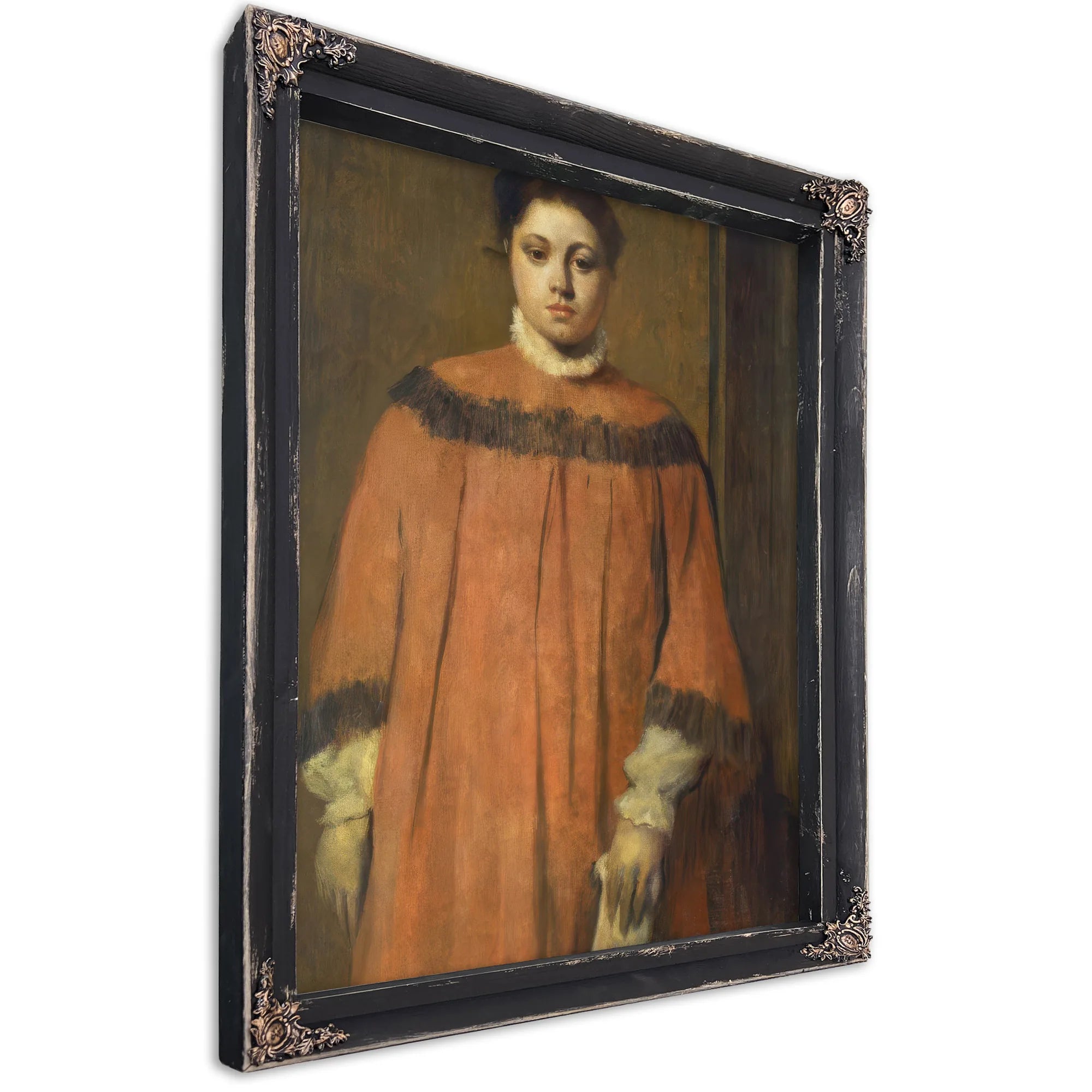 Girl In Red By Edgar Degas Fine Art Print