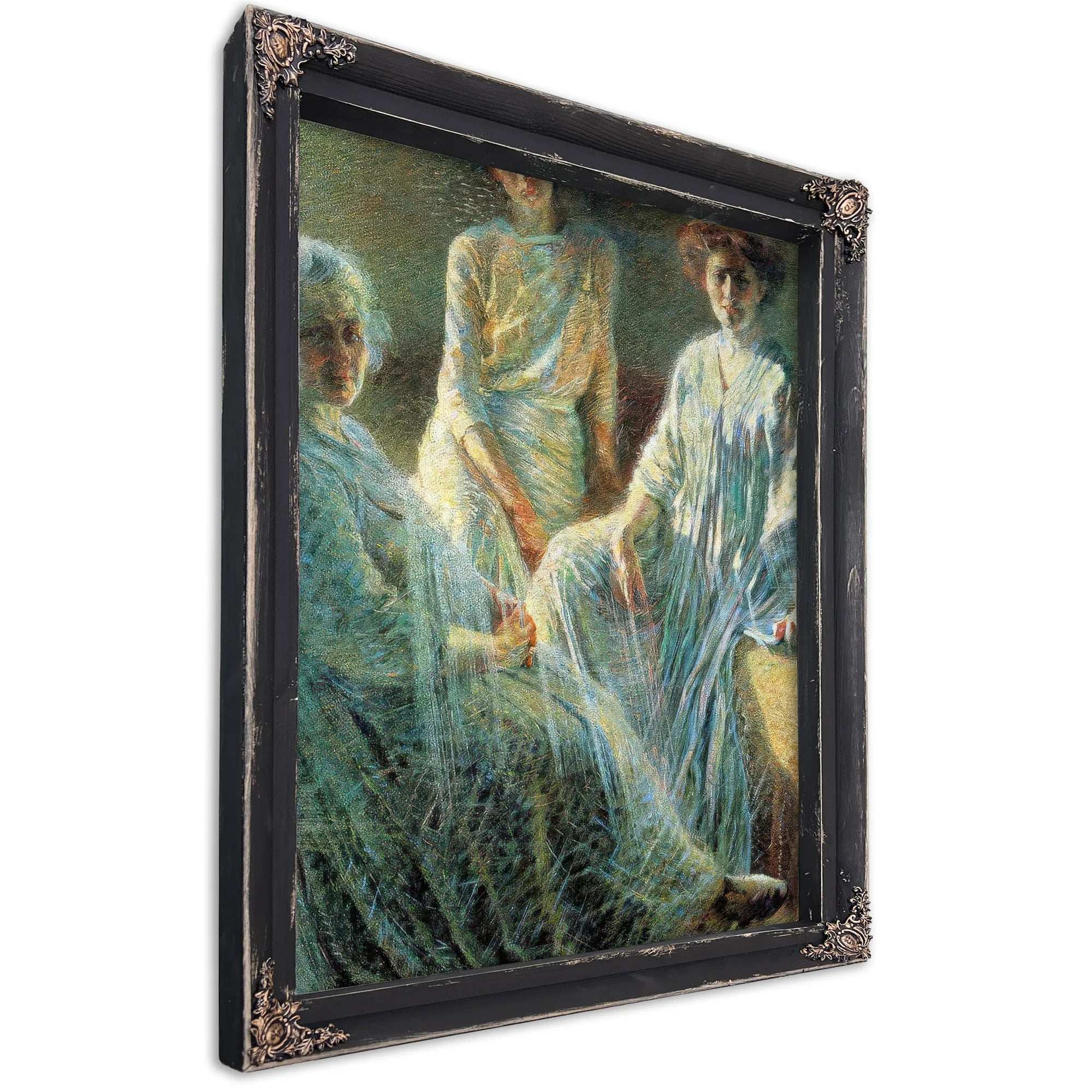 Three Women 1910 Divisionism Oil On Canvas Private Collection By Umberto Boccioni Fine Art Print