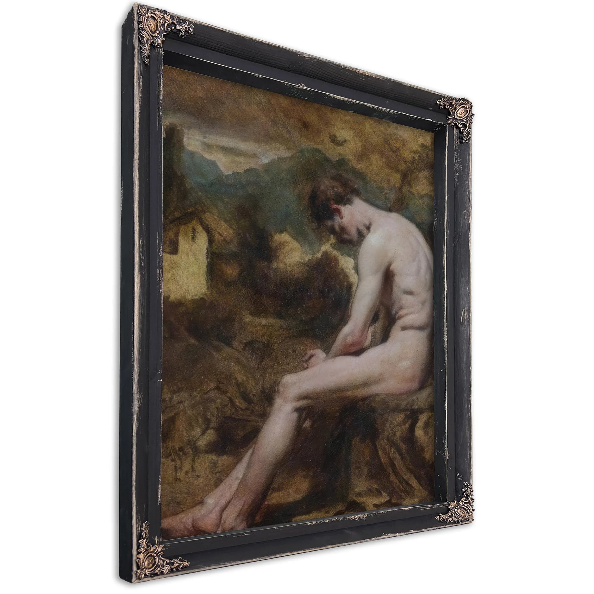 Study Of A Male Nude By William Etty Fine Art Print