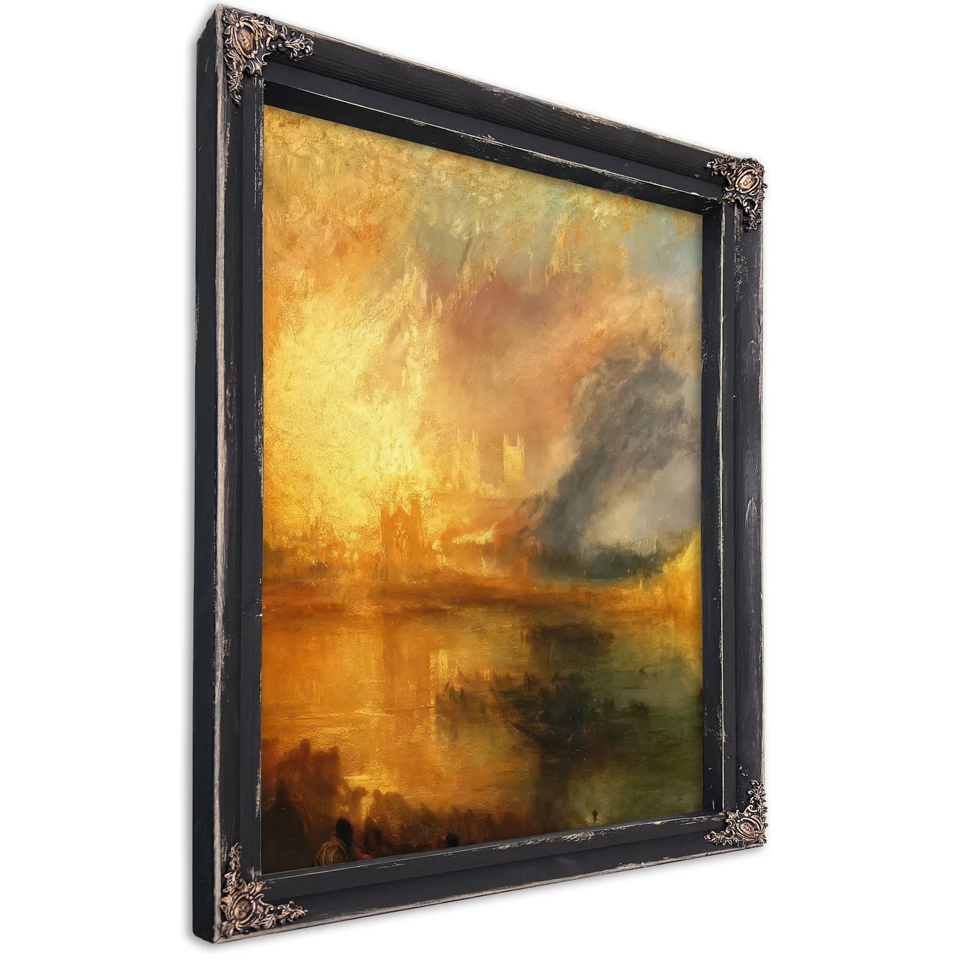 Detail From The Burning Of The Houses Of Lords And Commons 16Th Of October By Jwm Turner Fine Art Print
