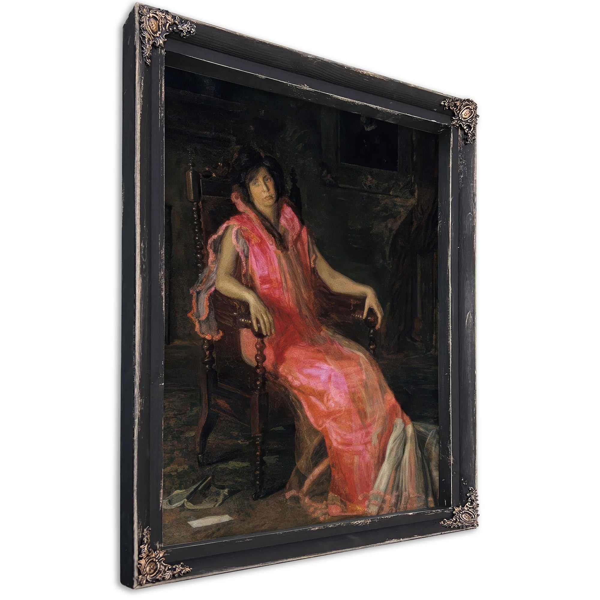 An Actress Portrait Of Suzanne Santje By Thomas Eakins Fine Art Print