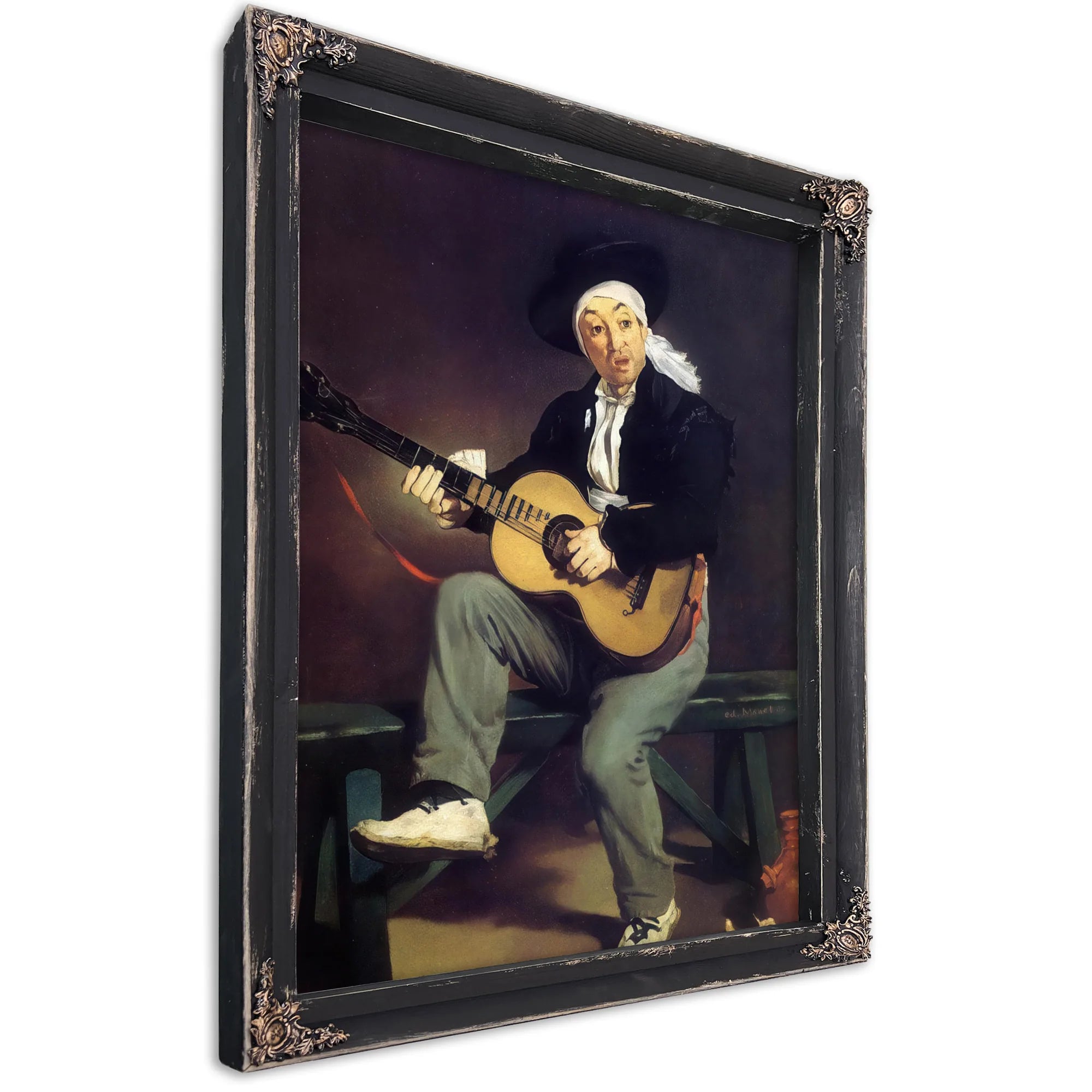 The Spanish Singer 1860 Oil On Canvas 14730X11430Mm Metropolitan Museum Of Art By Edouard Manet Fine Art Print