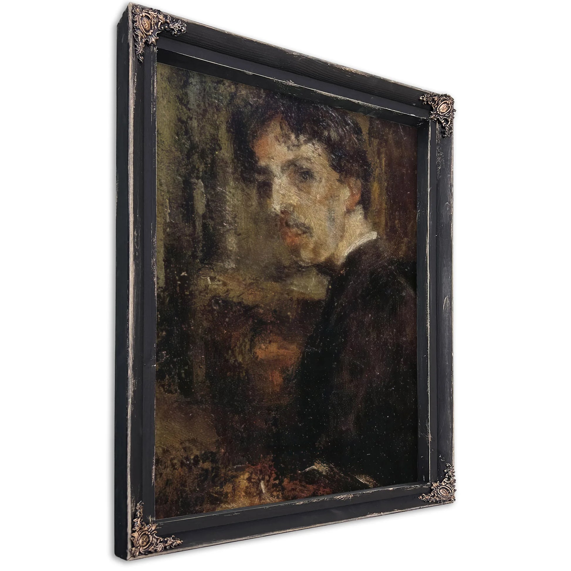 Self Portrait, Called The Little Head By James Ensor Fine Art Print